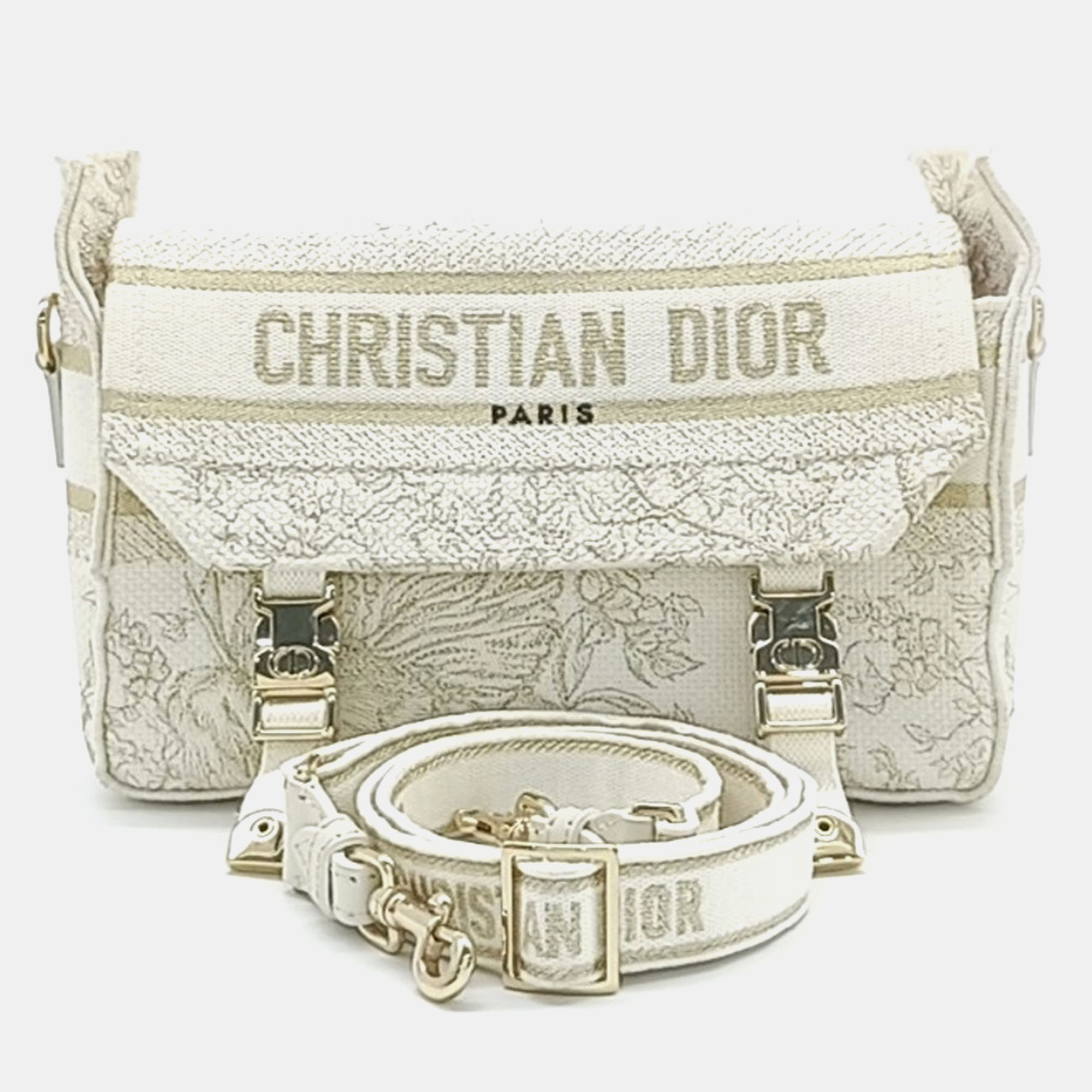 

Christian Dior Camp Small Bag, Beige