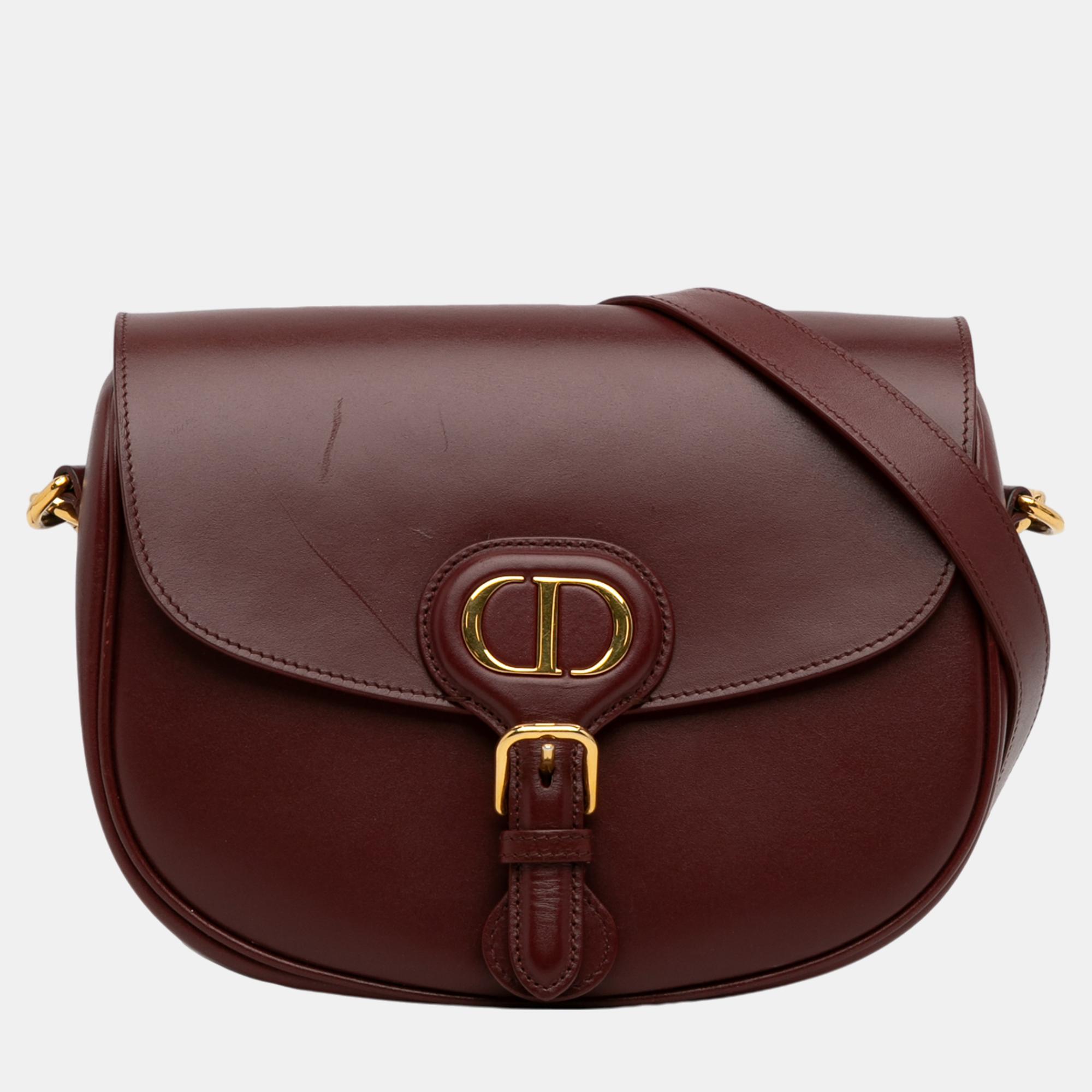 

Dior Burgundy Medium Bobby Crossbody Bag
