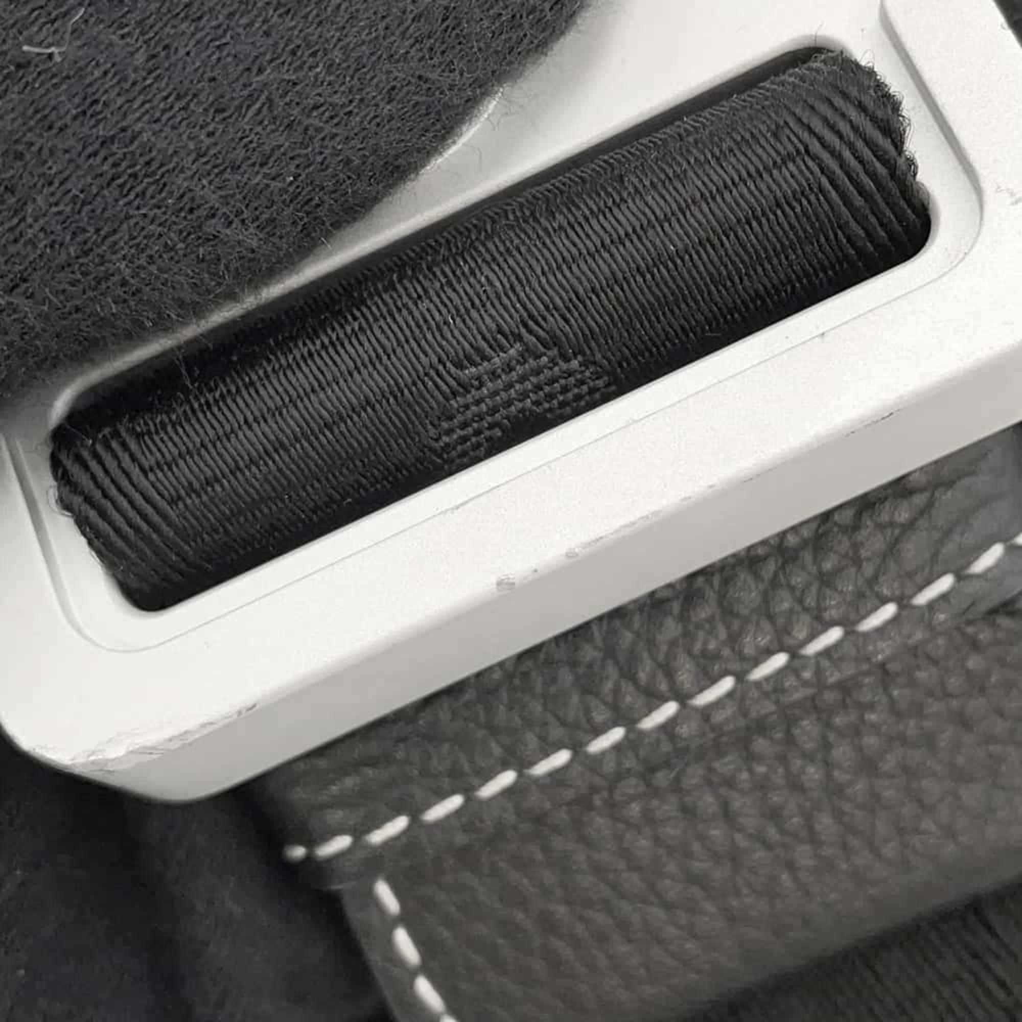 Christian Dior Leather Black Saddle Body Bag 