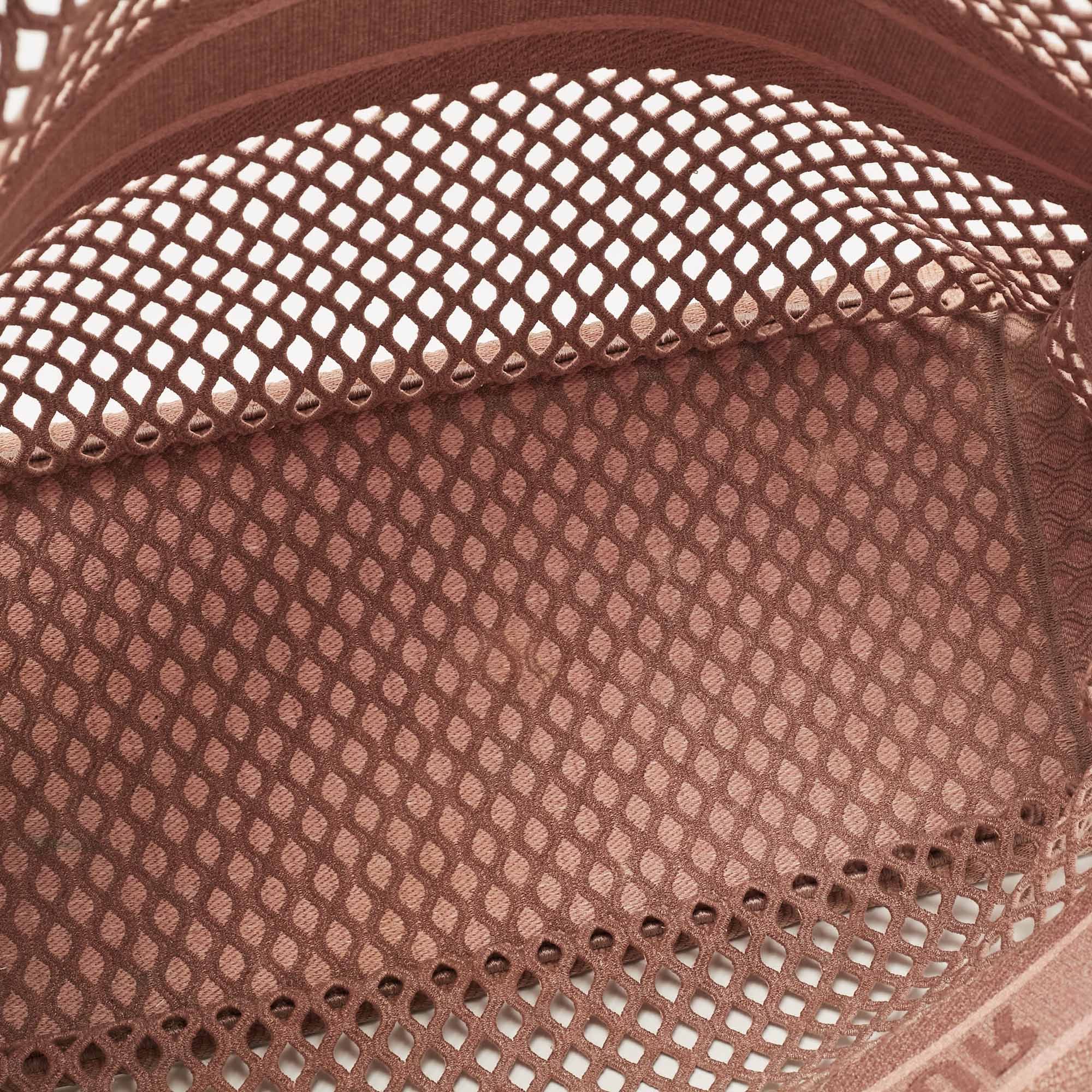 Dior Old Rose Mesh Embroidered Canvas Large Book Tote 