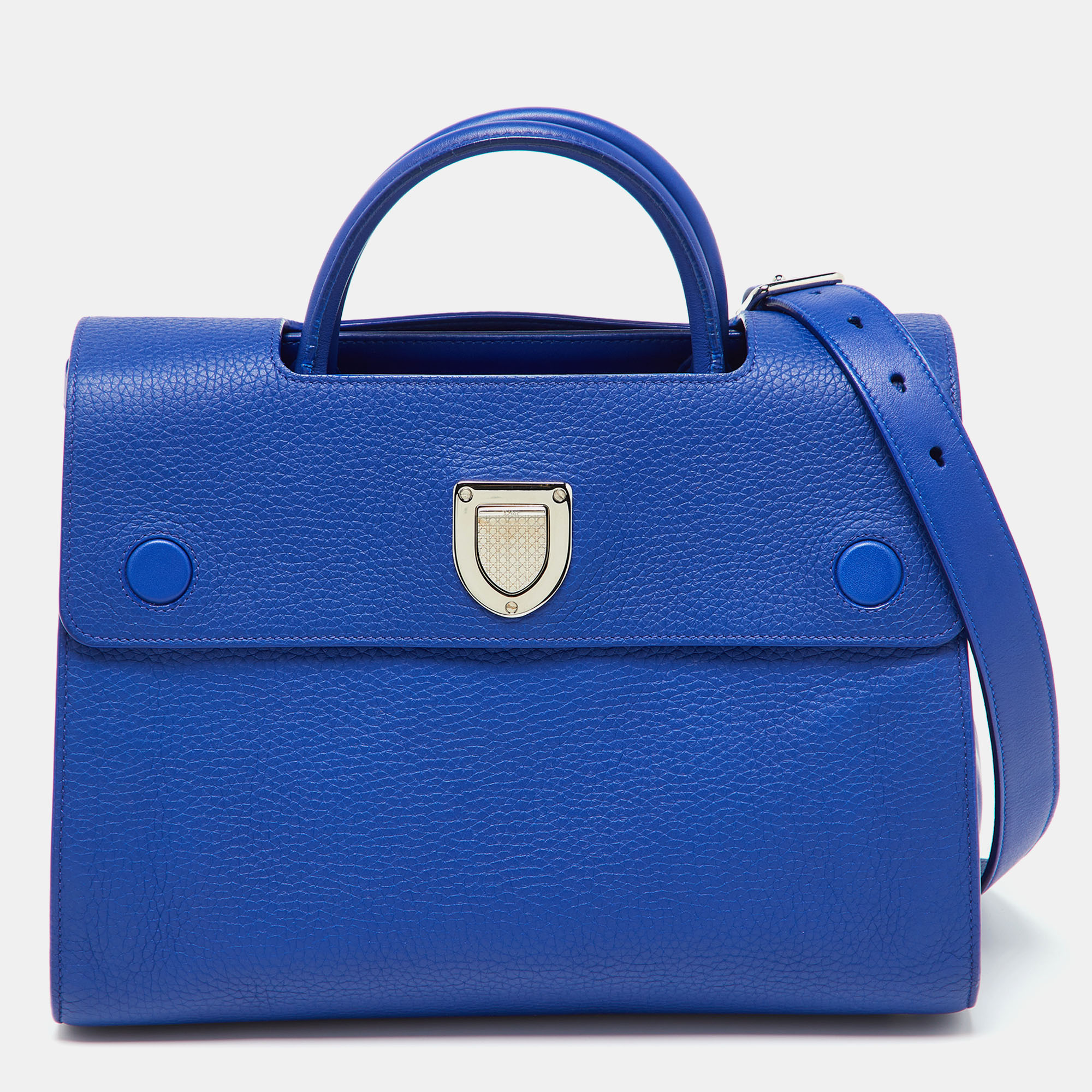 Pre-owned Dior Ever Tote In Blue