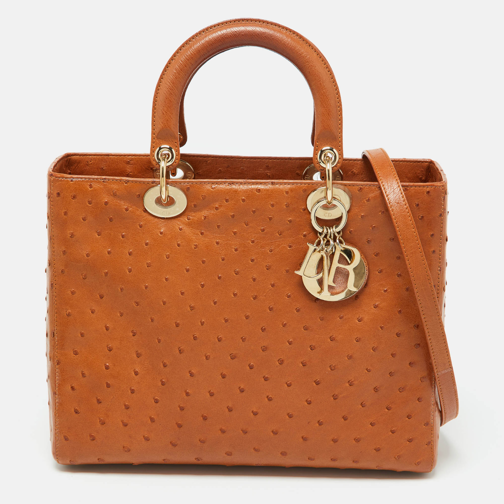 Pre-owned Dior Tote In Orange