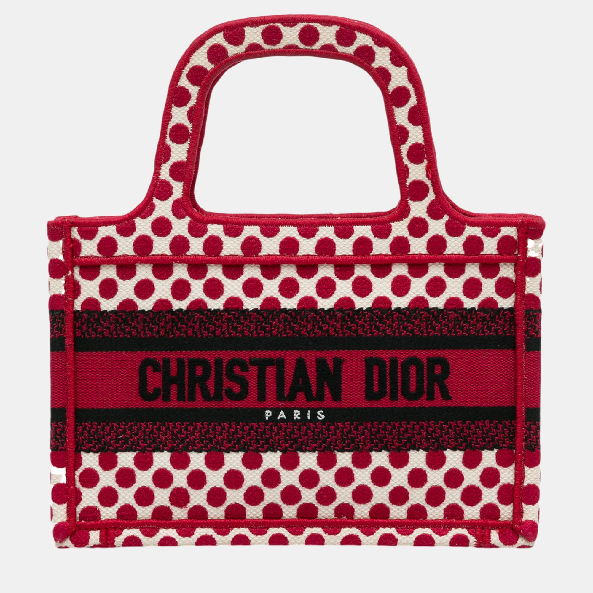 

Dior Red Mini Dioramour Book Tote