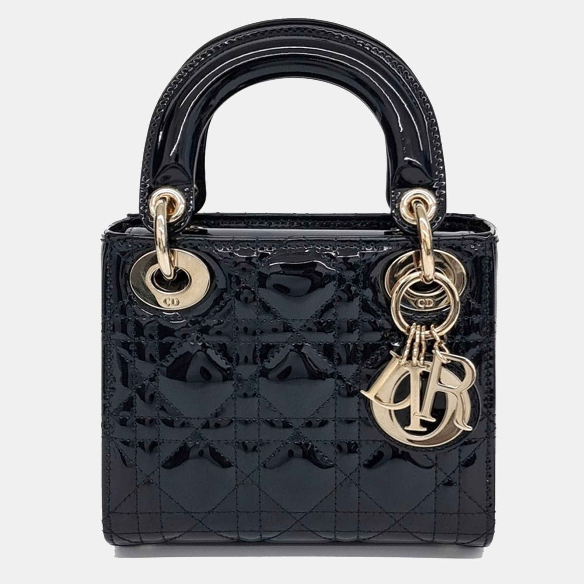 

Christian Dior Patent Lady Mini Bag, Black