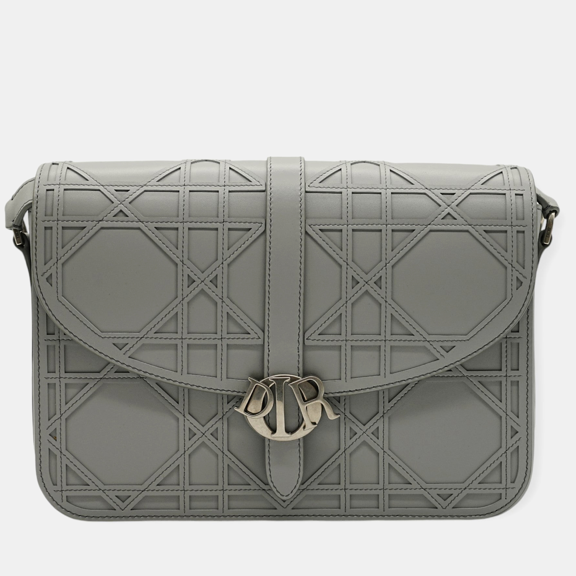 Pre-owned Dior Charm Grey Shoulder Bag