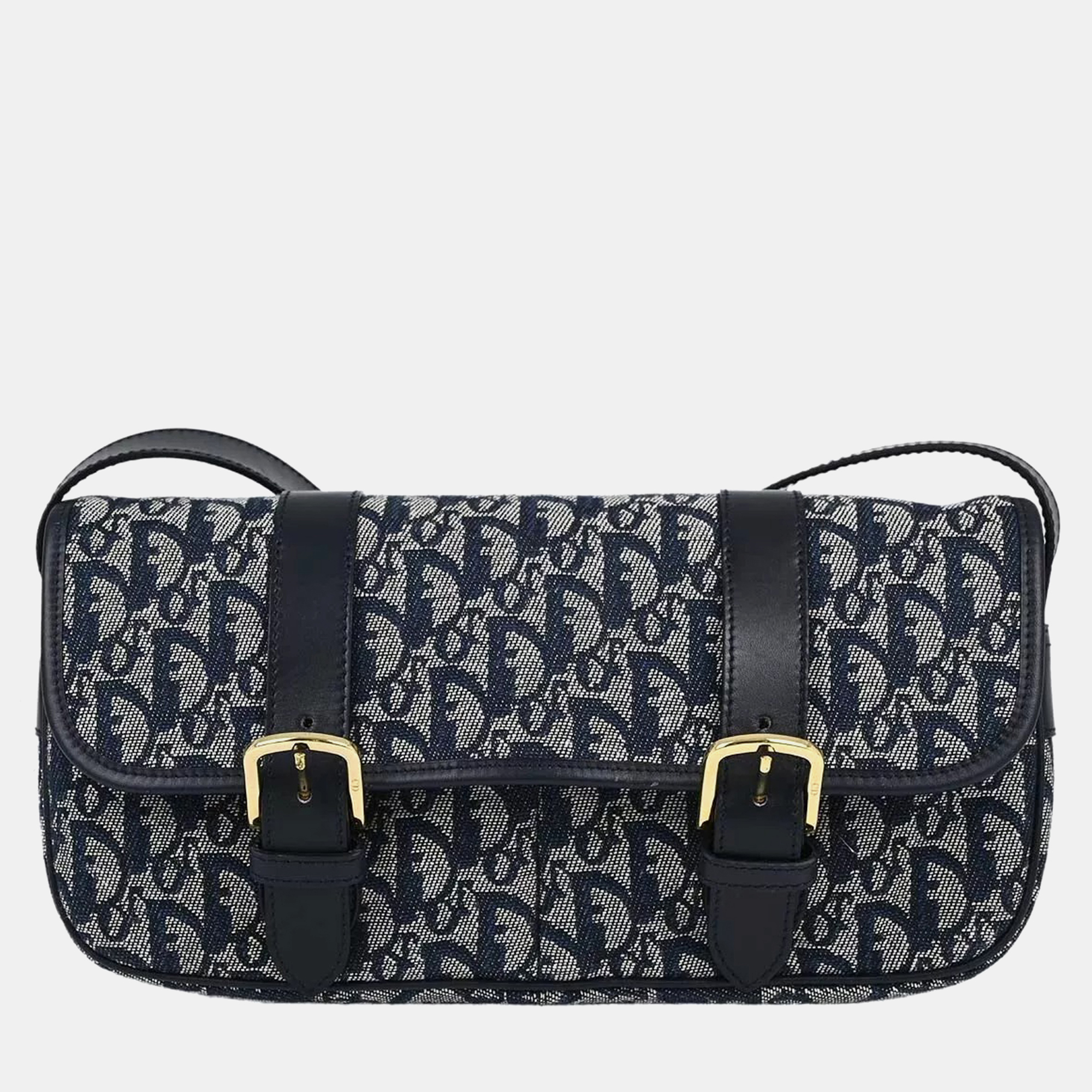 

Christian Dior Navy Trotter Shoulder Bag, Navy blue