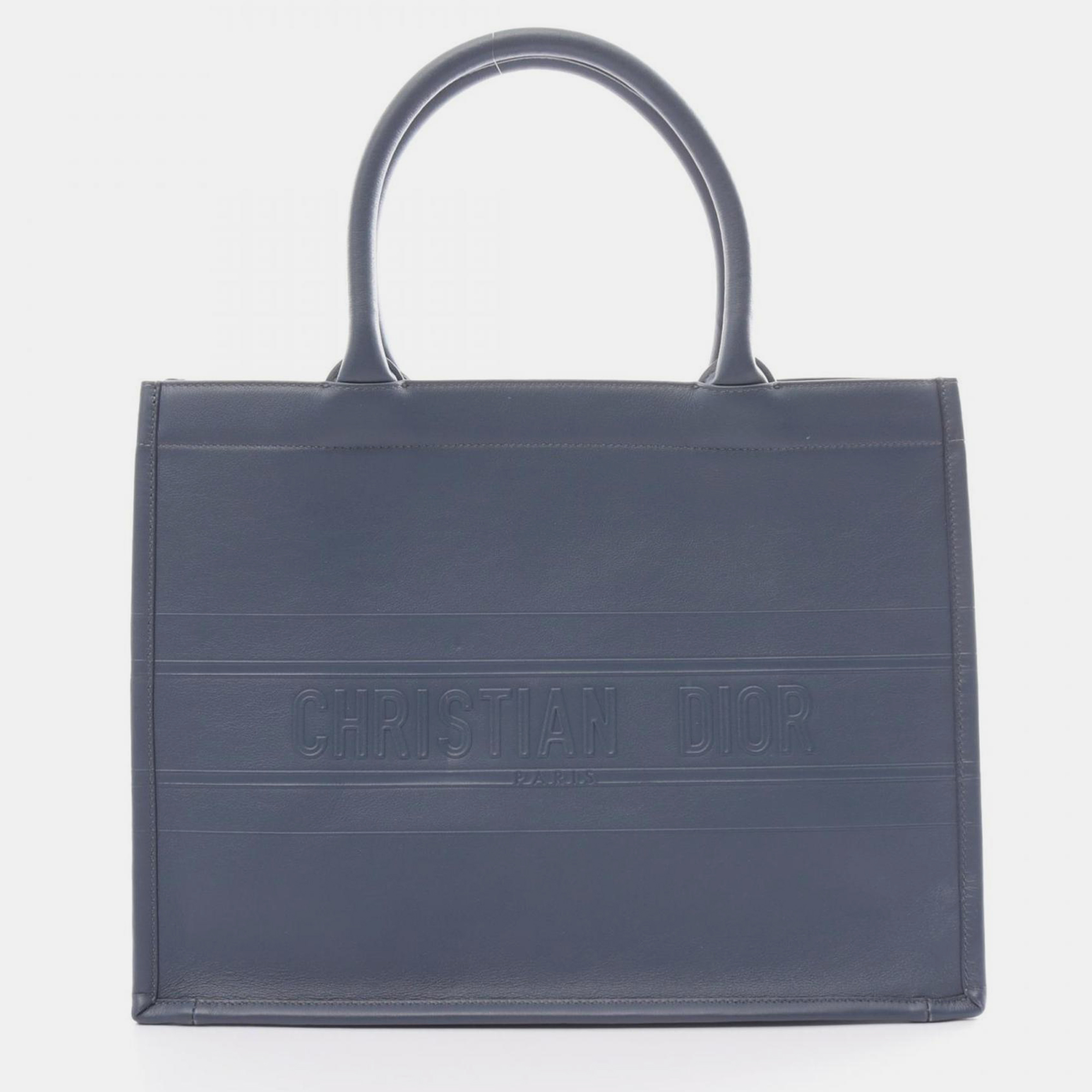 

Dior Leather Blue Book Tote Medium Bag