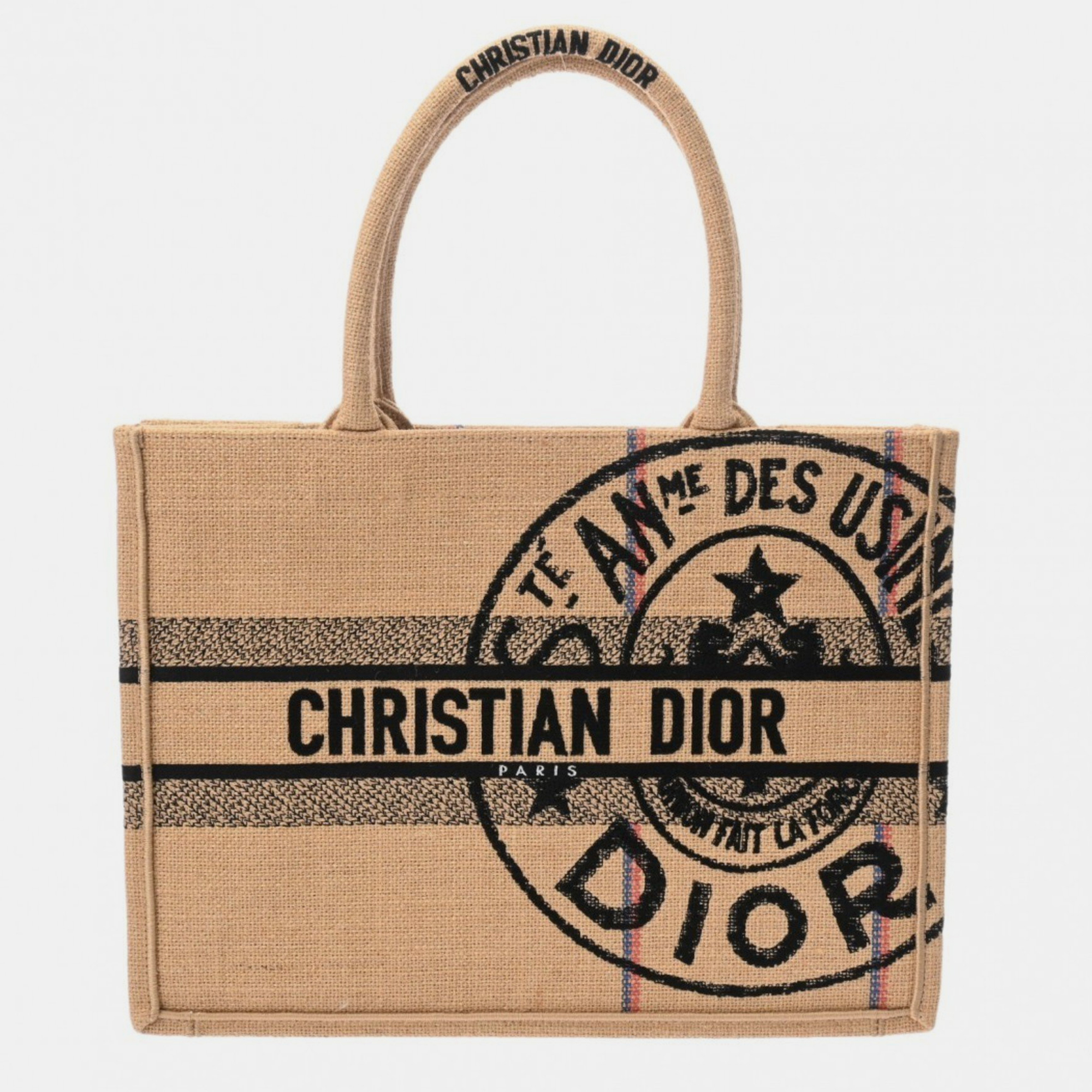 

Dior Beige Canvas Book Tote Medium Handbag