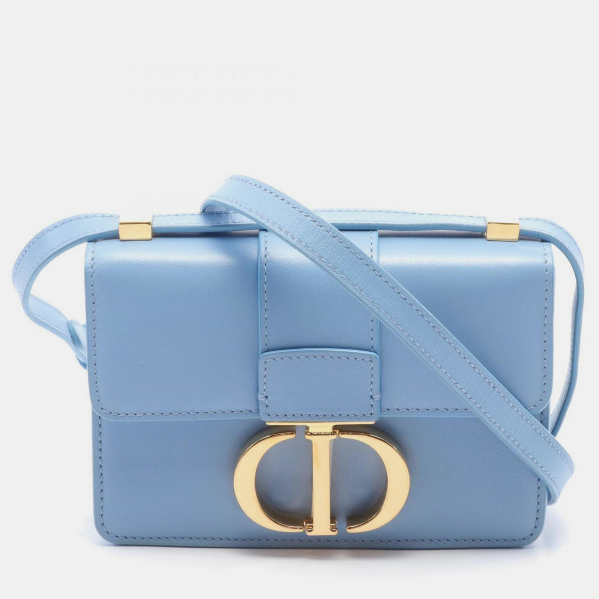 

Dior Leather Blue 30 MONTAIGNE MICRO Box Bag