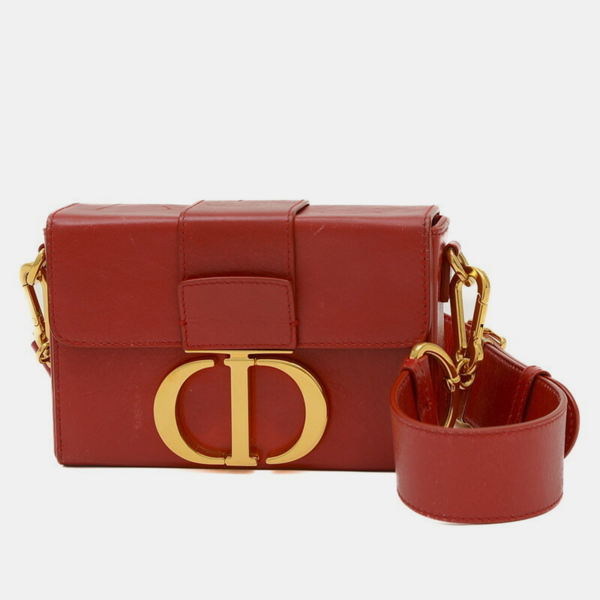 

Christian Dior Calf Red Dior 30 Montaigne Box Shoulder Bag