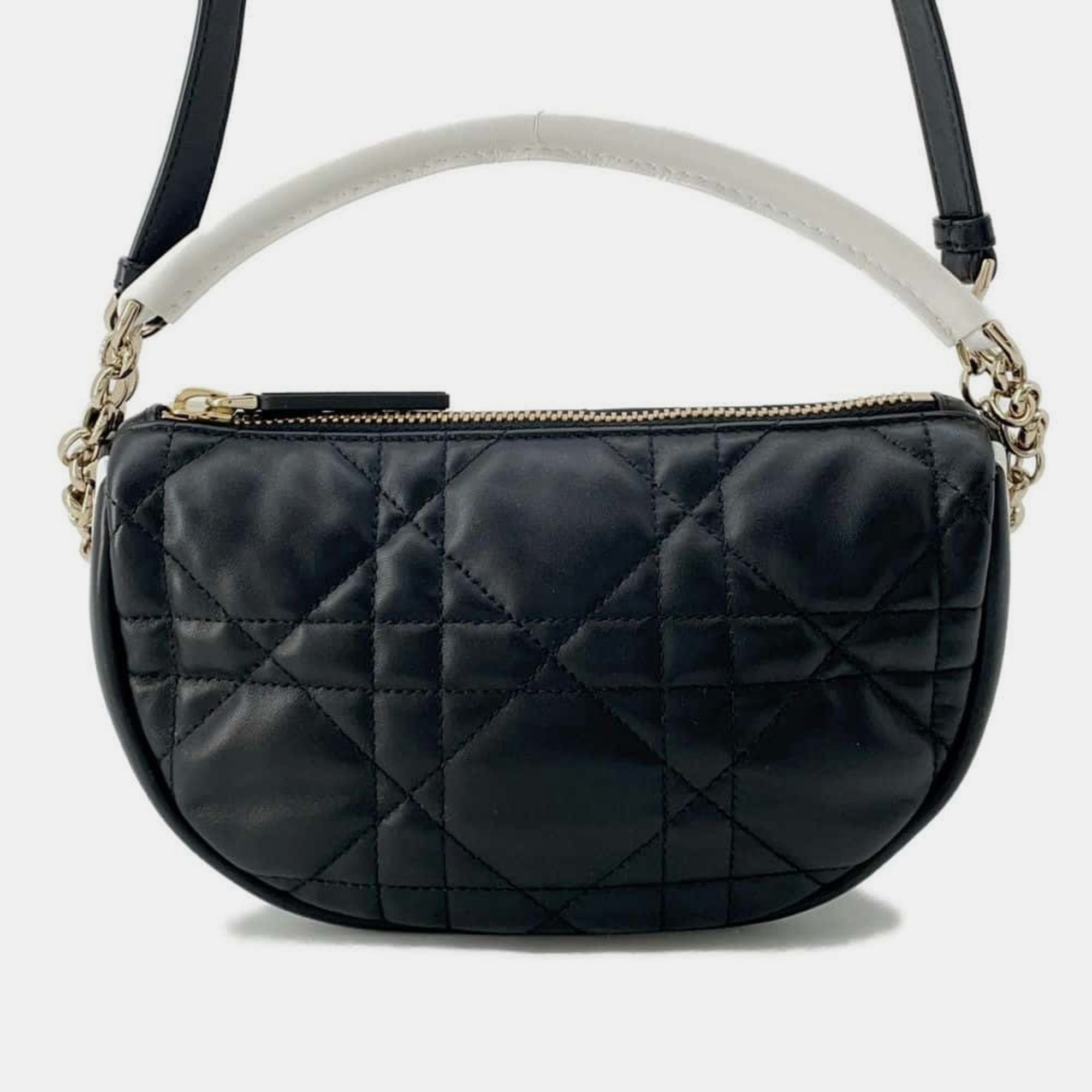 

Christian Dior Black Vibe Hobo Cannage Handbag