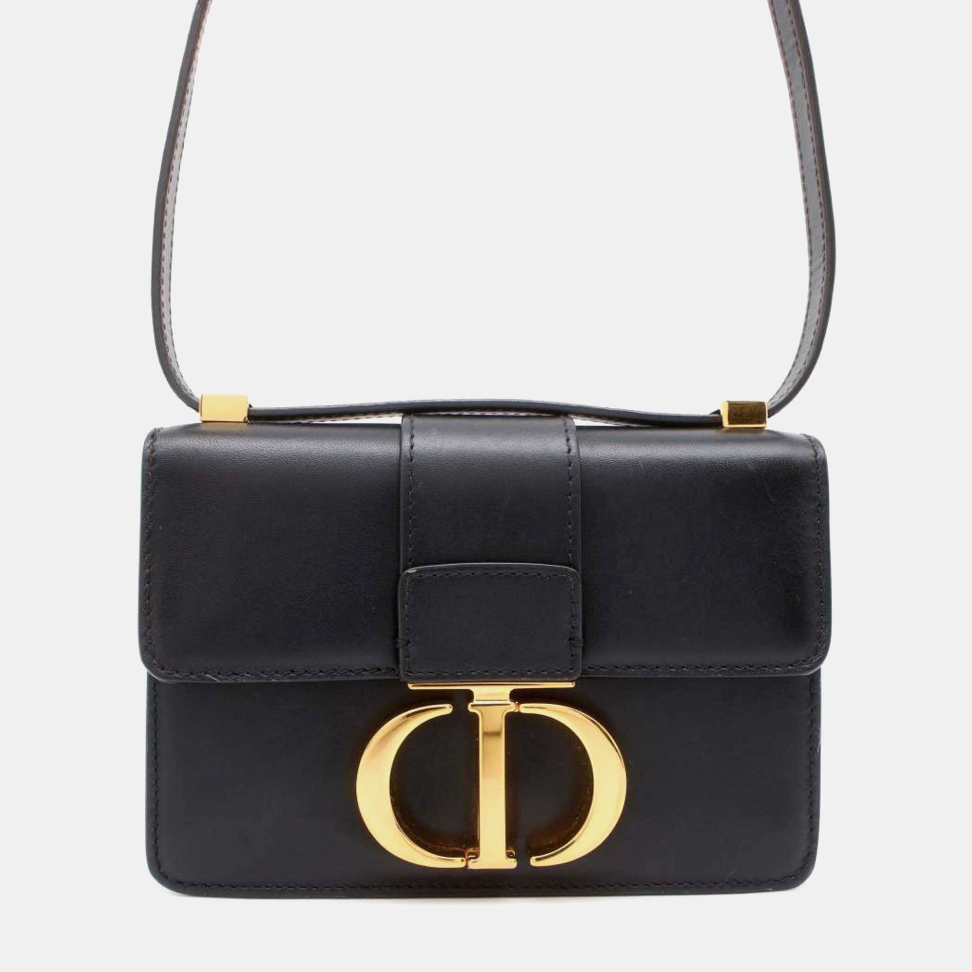 

Christian Dior Black 30 Montaigne Micro Shoulder Bag