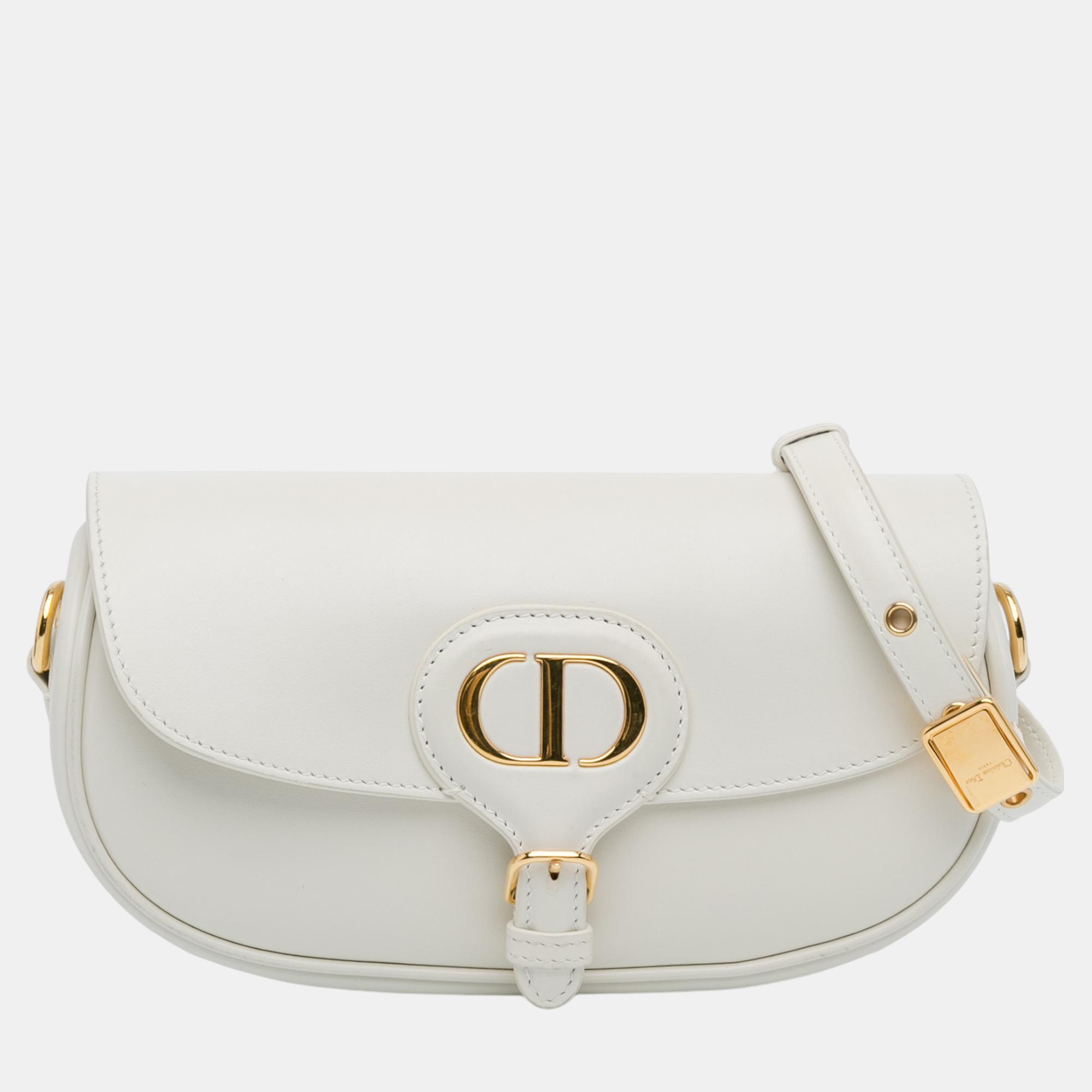 

Dior White Bobby East West Crossbody Bag