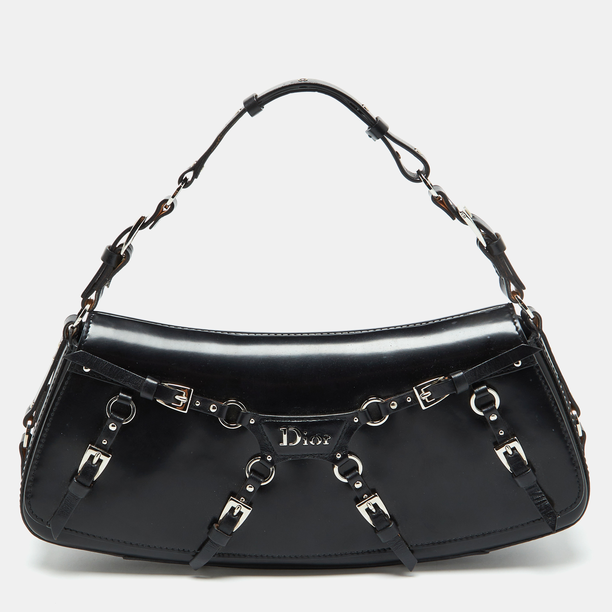 

Dior Black Leather The Latest Blonde Shoulder Bag