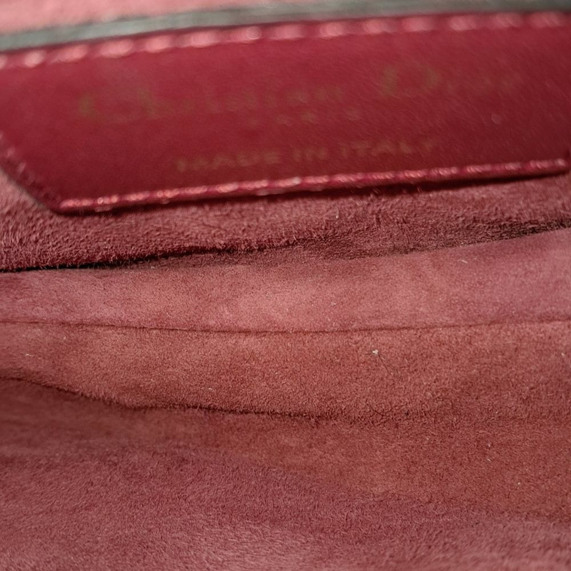 Dior Red Leather Mini Saddle Bag 