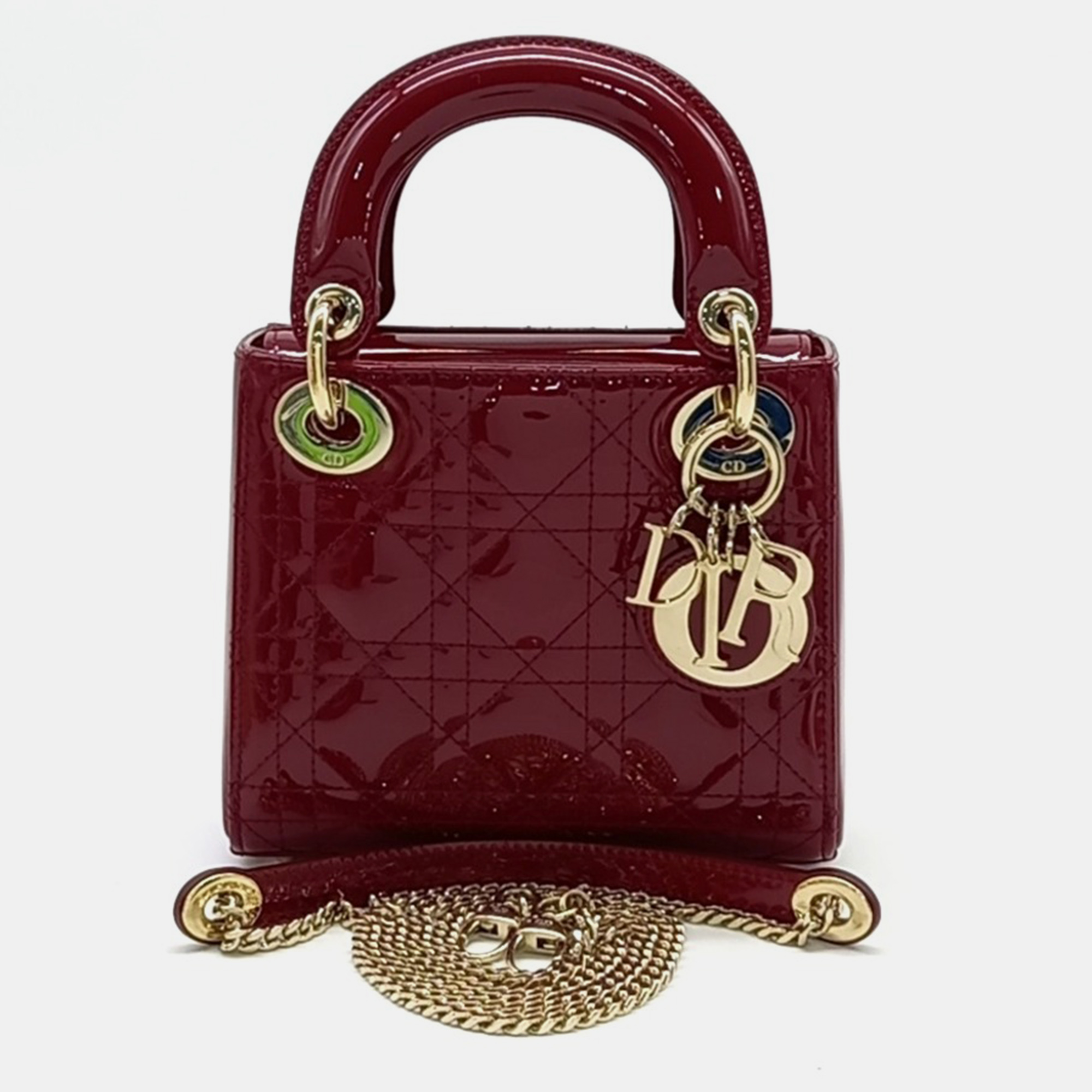 

Dior Patent Lady Mini Bag, Red