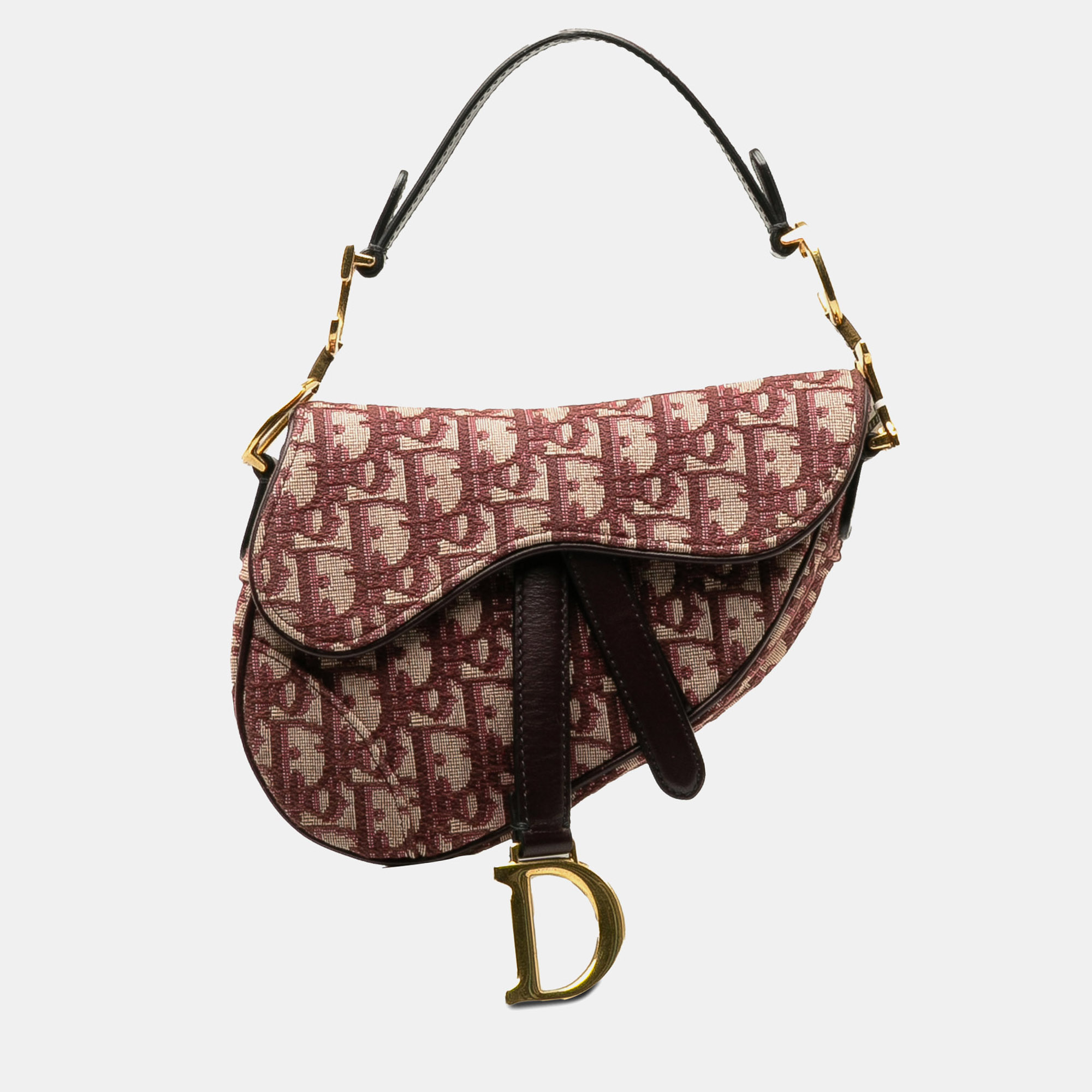 

Dior Red Canvas Mini Oblique Saddle Bag