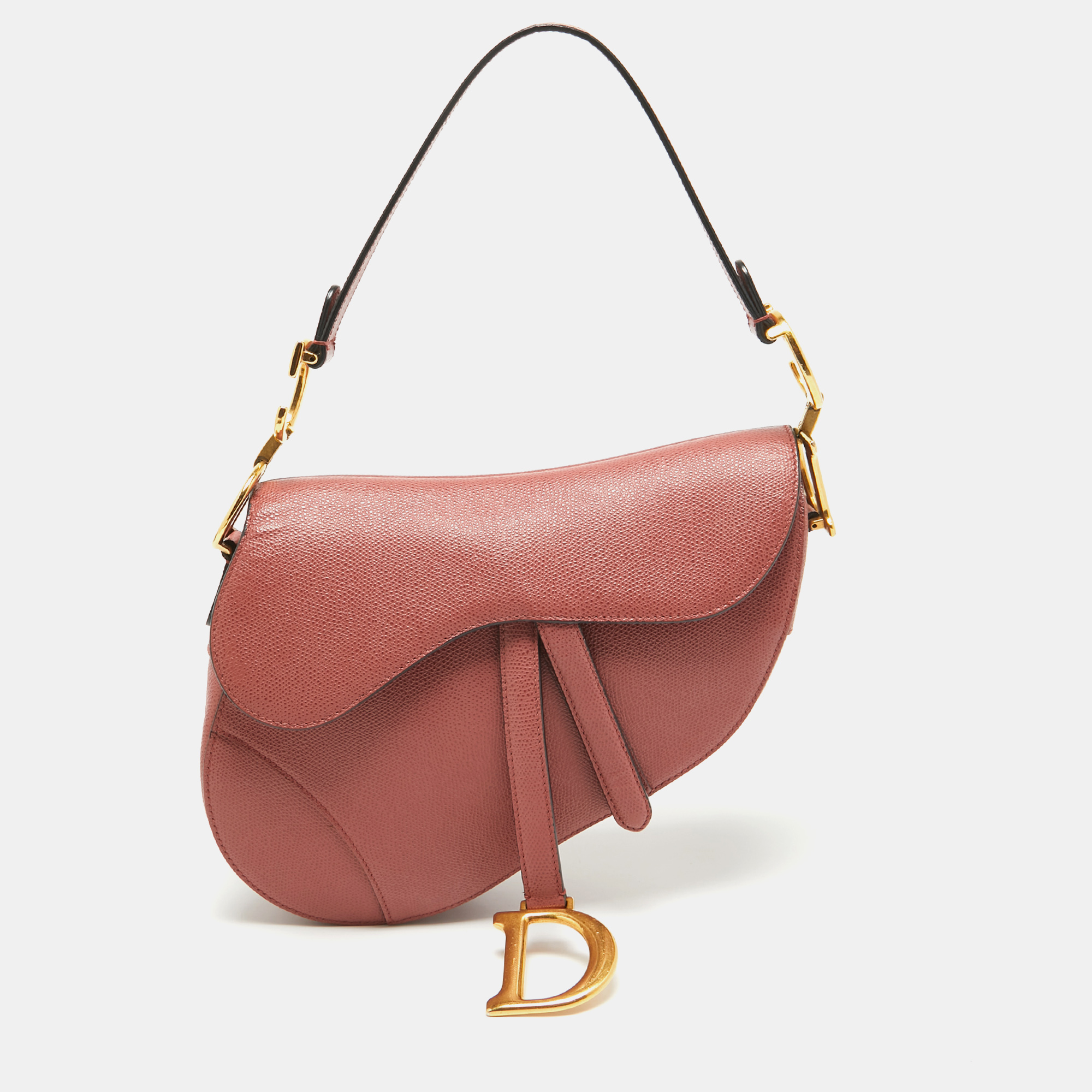 

Dior Pink Leather Saddle Bag