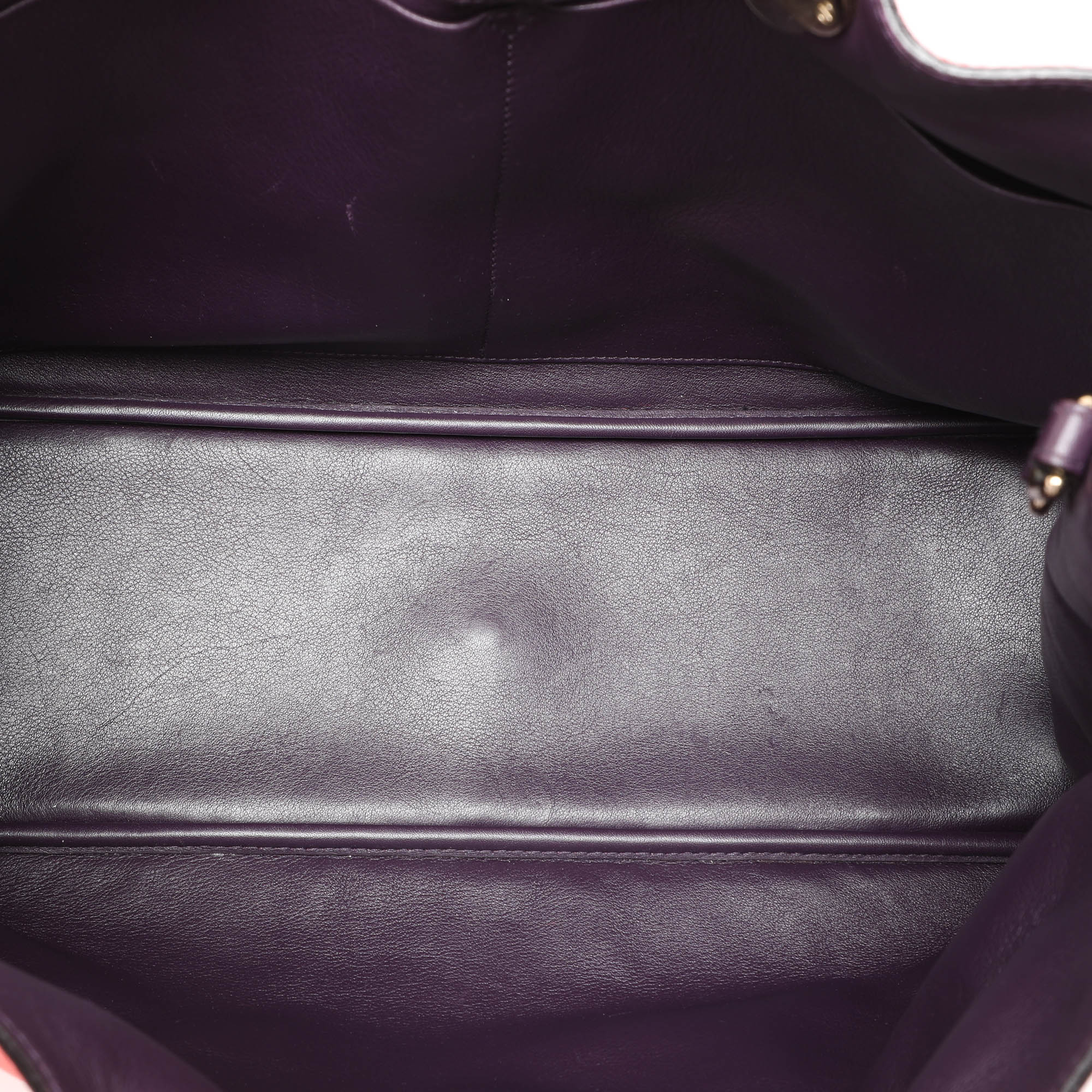 Dior Coral Leather Large Diorissimo Shopper Tote 