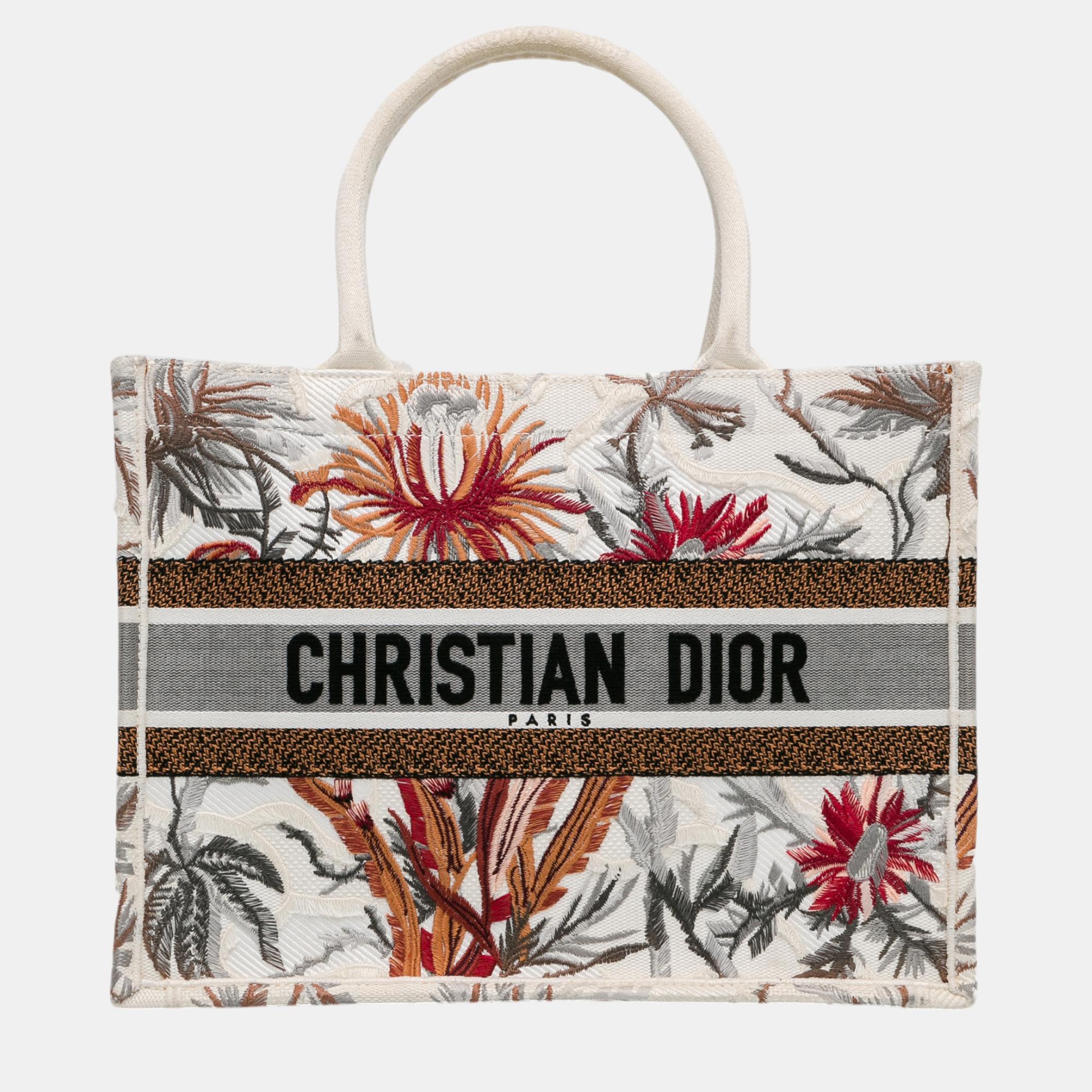 

Dior Multicolor Medium Toile de Jouy Tropicalia Book Tote