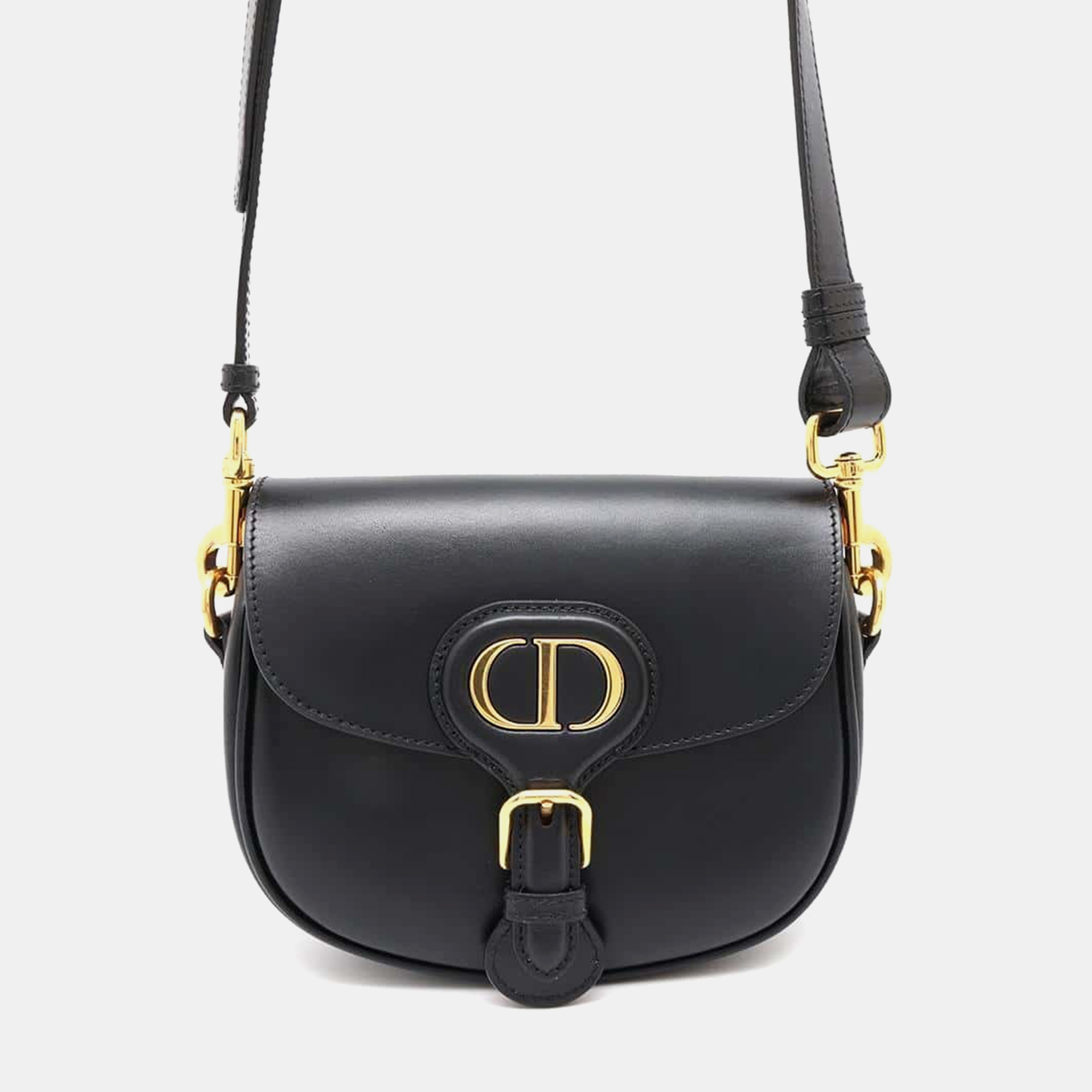 

Dior Black Leather Bobby Shoulder Bag Size Small