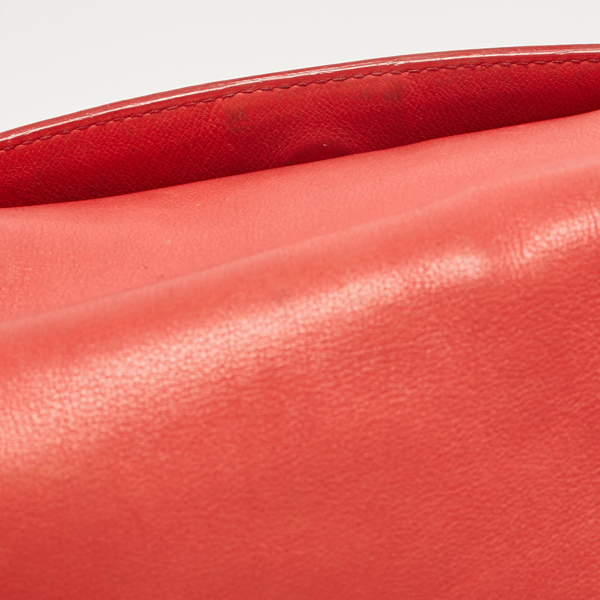 Dior Coral Pink Leather Large Diorling Shoulder Bag 