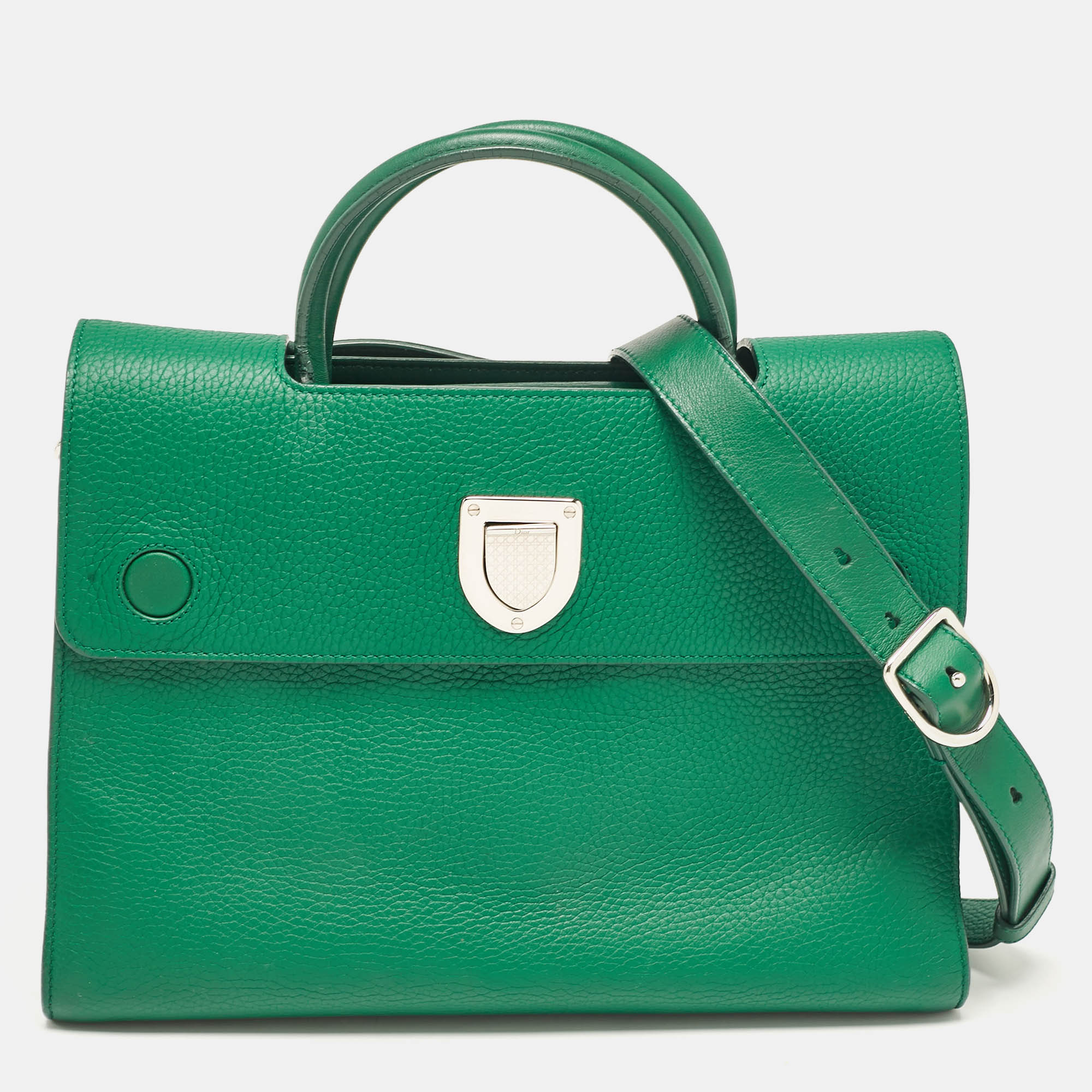 

Dior Green Leather  Diorever Tote