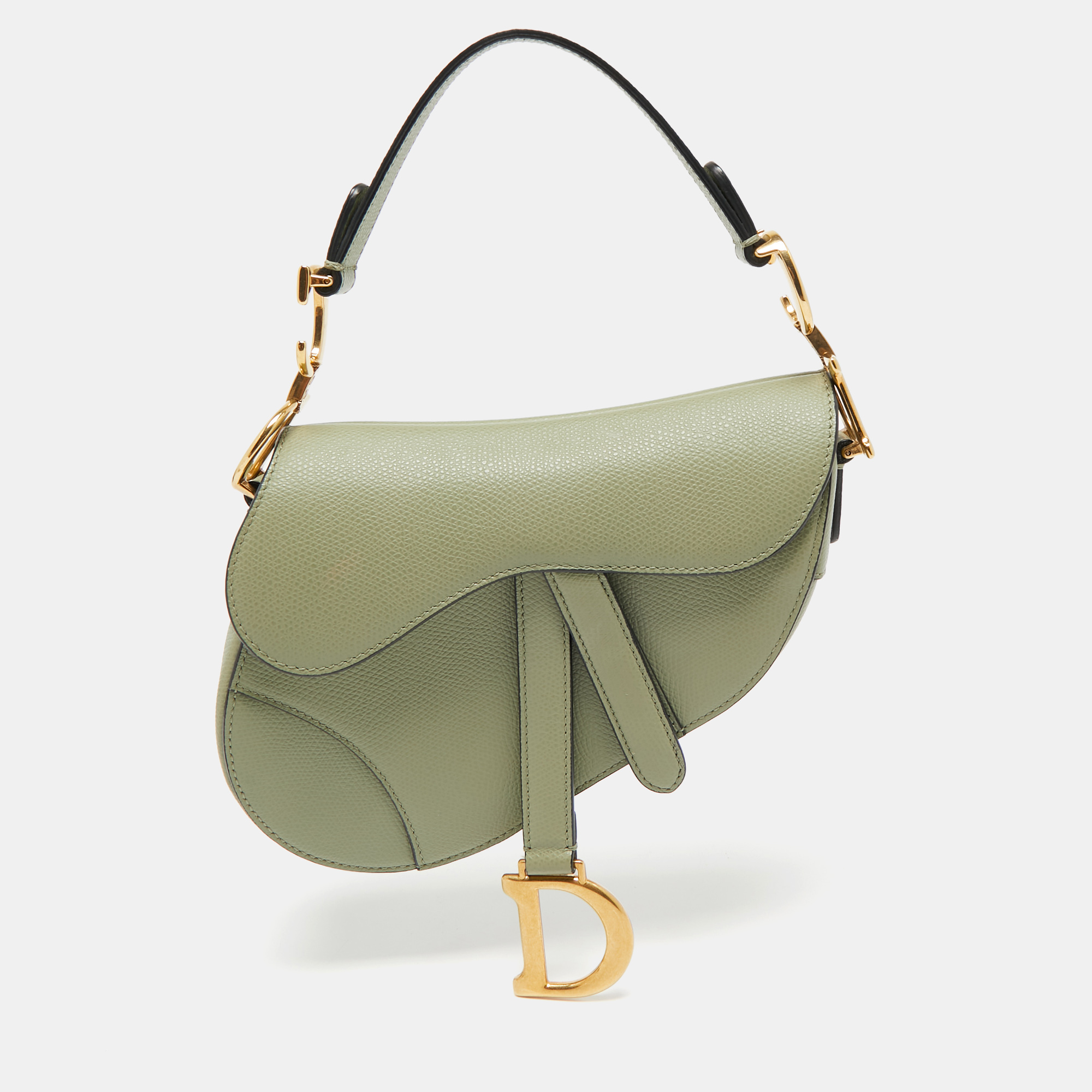 

Dior Olive Green Mini Saddle Bag