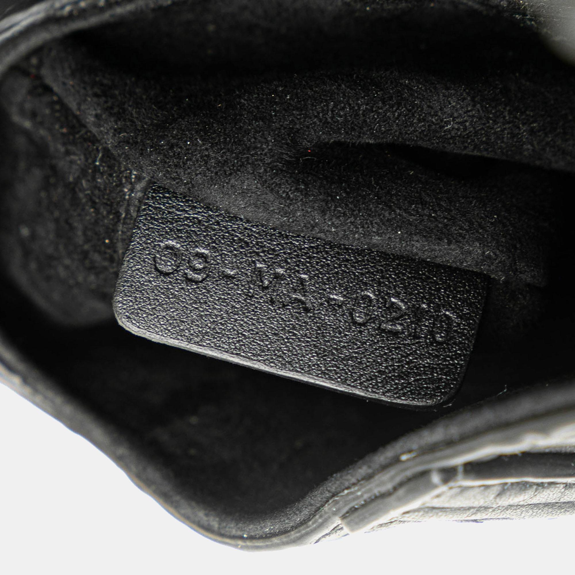 Dior Black Leather Mini Embossed Calfskin Oblique Saddle Bag 