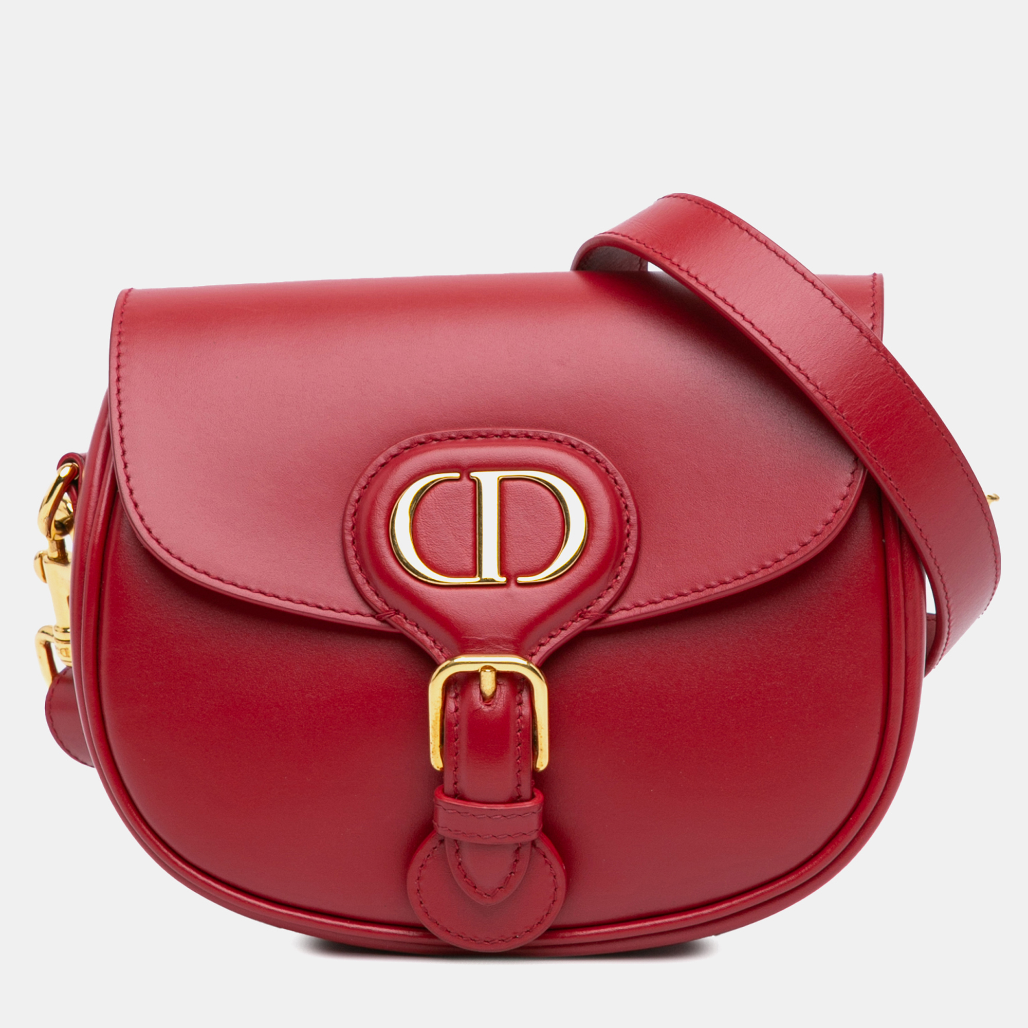 Pre-owned Dior Red Small Leather Bobby Crossbody