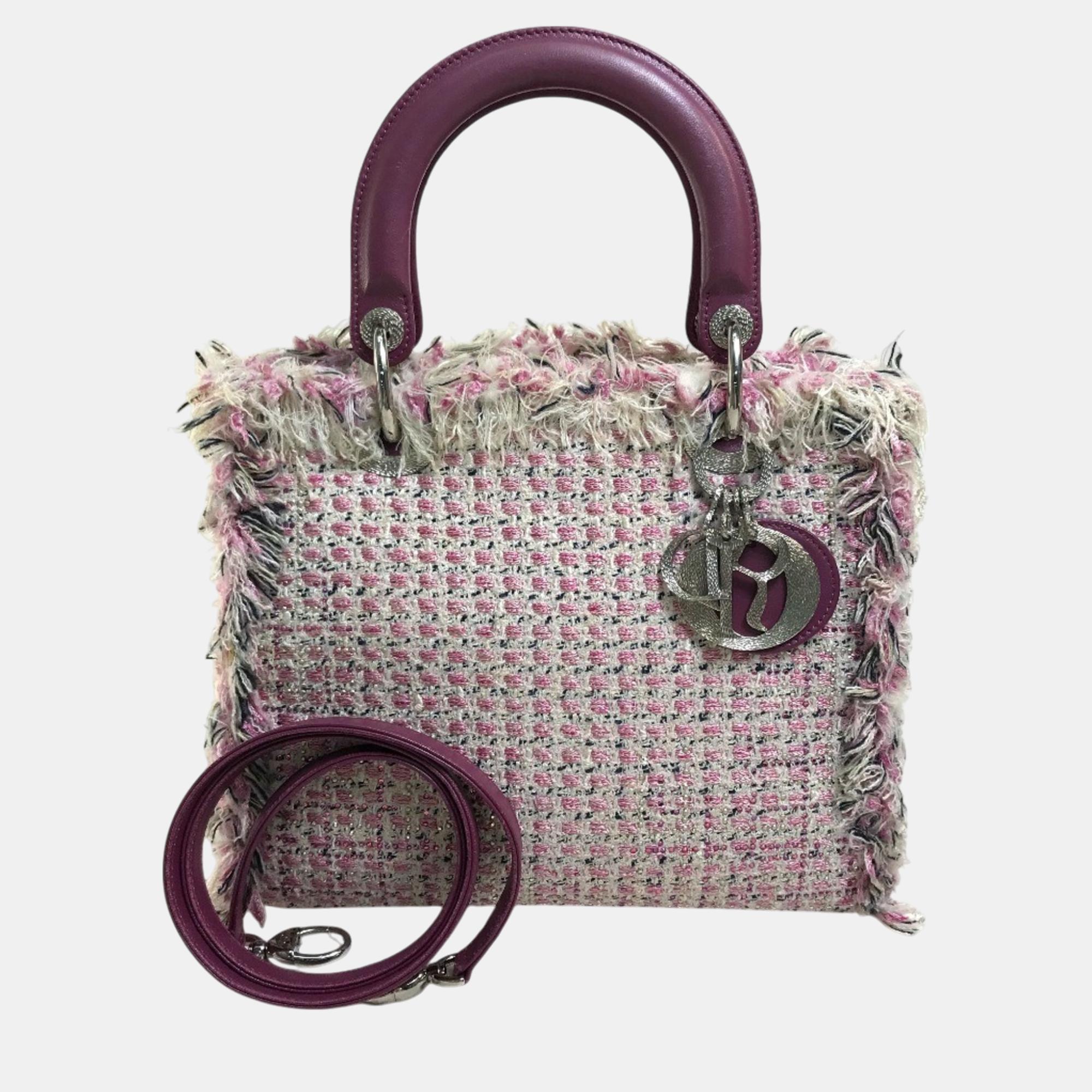 

Christian Dior Ginza Limited Le Rose-Bonheur (Happy Rose) Shoulder Bag Hand Bag Pink X Purple X White, Multicolor