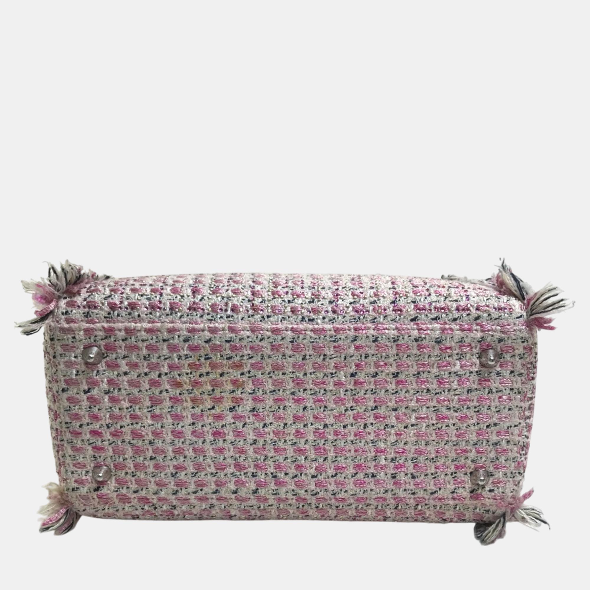 Christian Dior Ginza Limited Le Rose-Bonheur (Happy Rose) Shoulder Bag Hand Bag Pink X Purple X White 