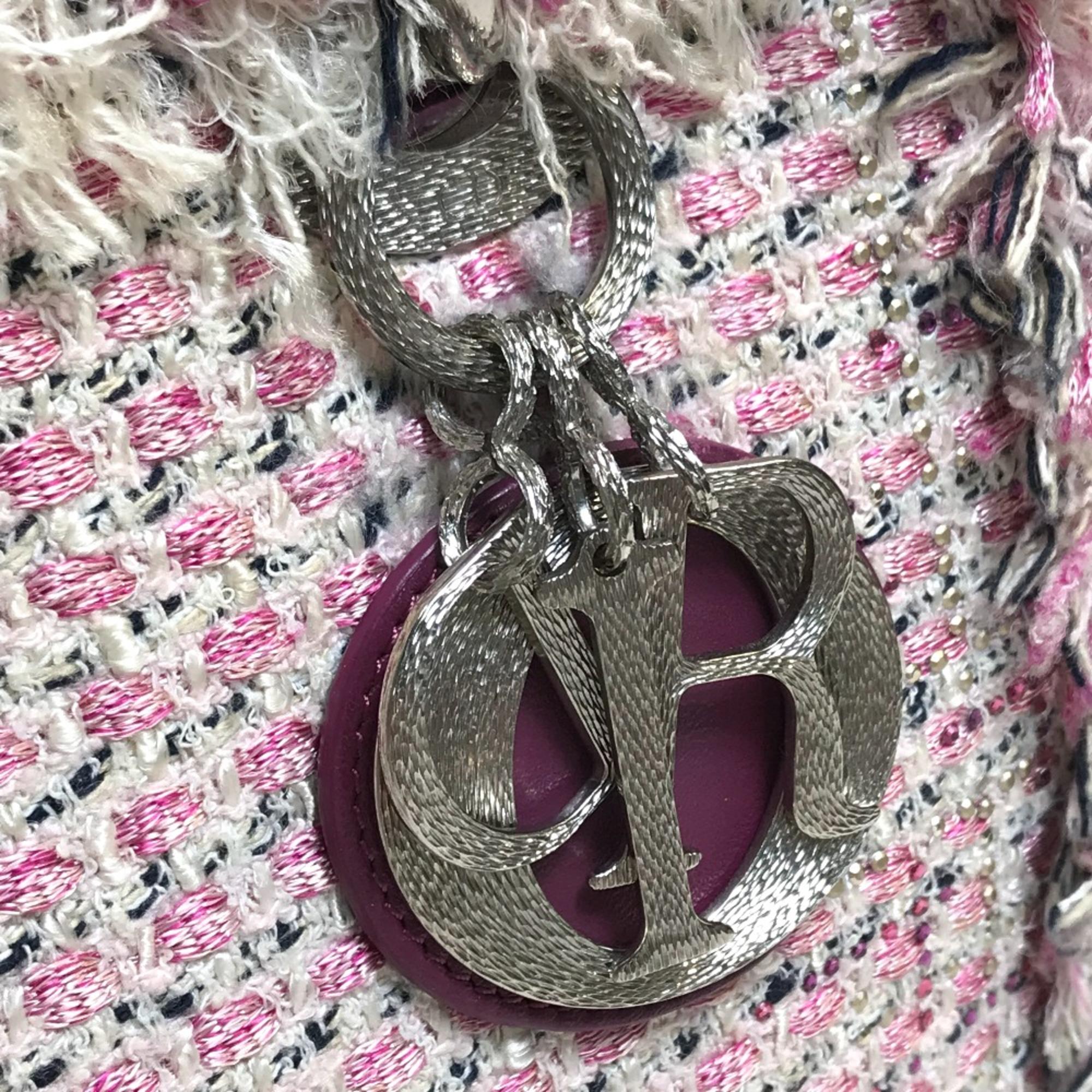 Christian Dior Ginza Limited Le Rose-Bonheur (Happy Rose) Shoulder Bag Hand Bag Pink X Purple X White 
