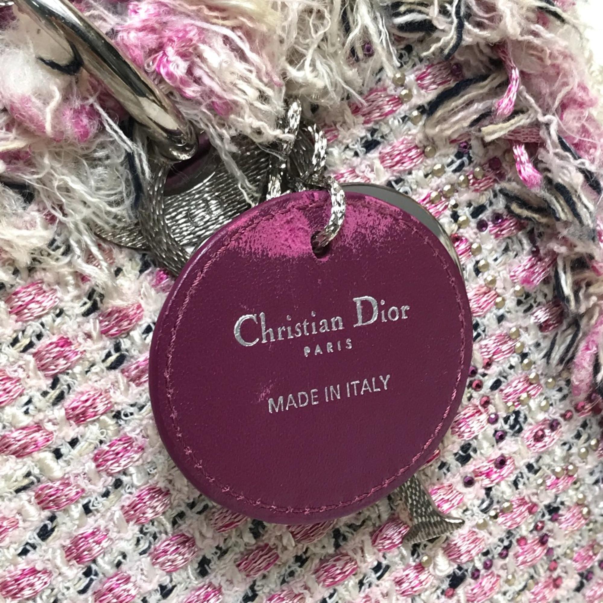 Christian Dior Ginza Limited Le Rose-Bonheur (Happy Rose) Shoulder Bag Hand Bag Pink X Purple X White 