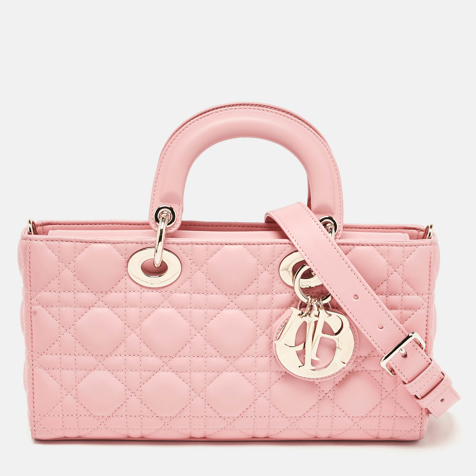 

Dior Pink Cannage Leather  Lady D-Joy Tote