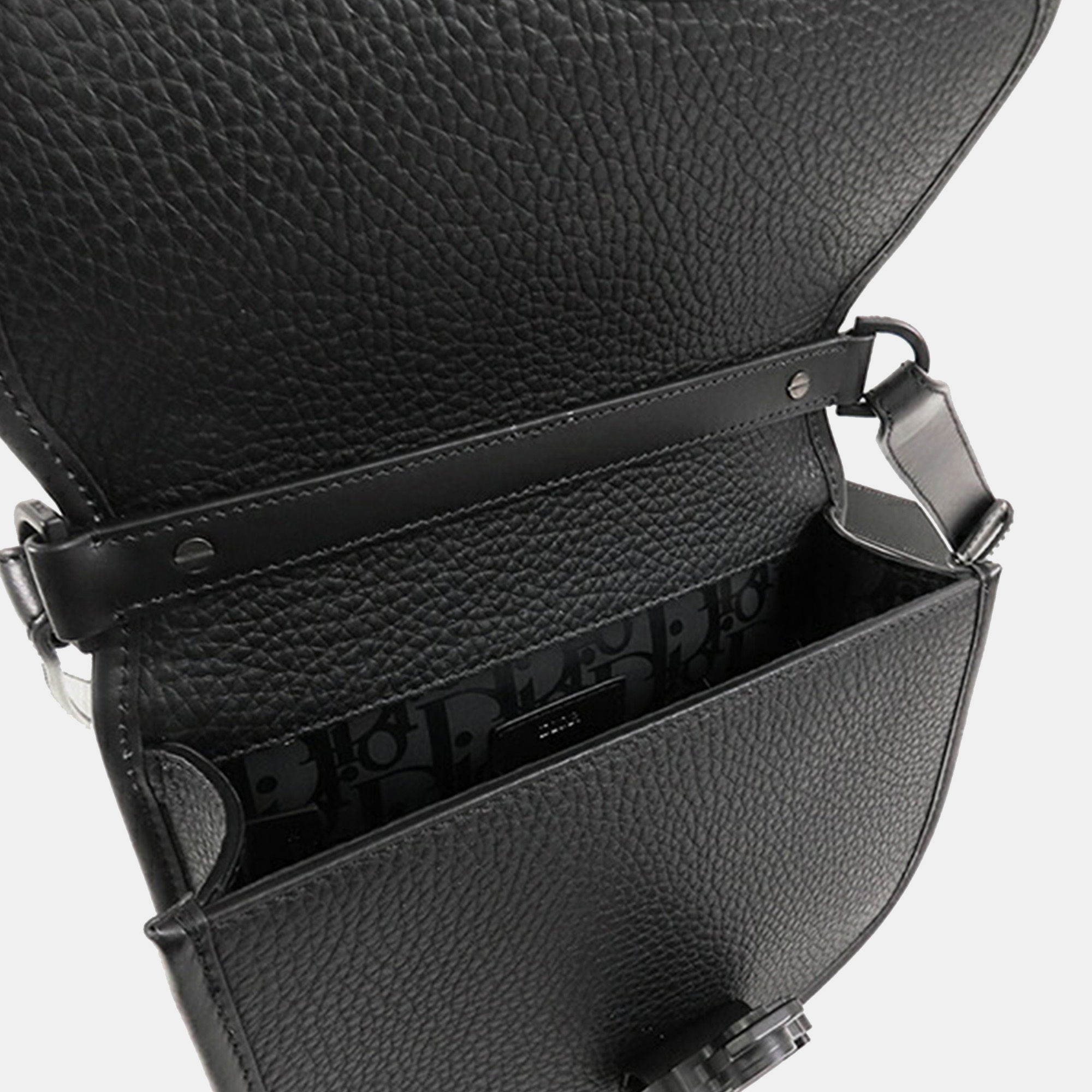Dior Black Mini Leather Gallop Crossbody 