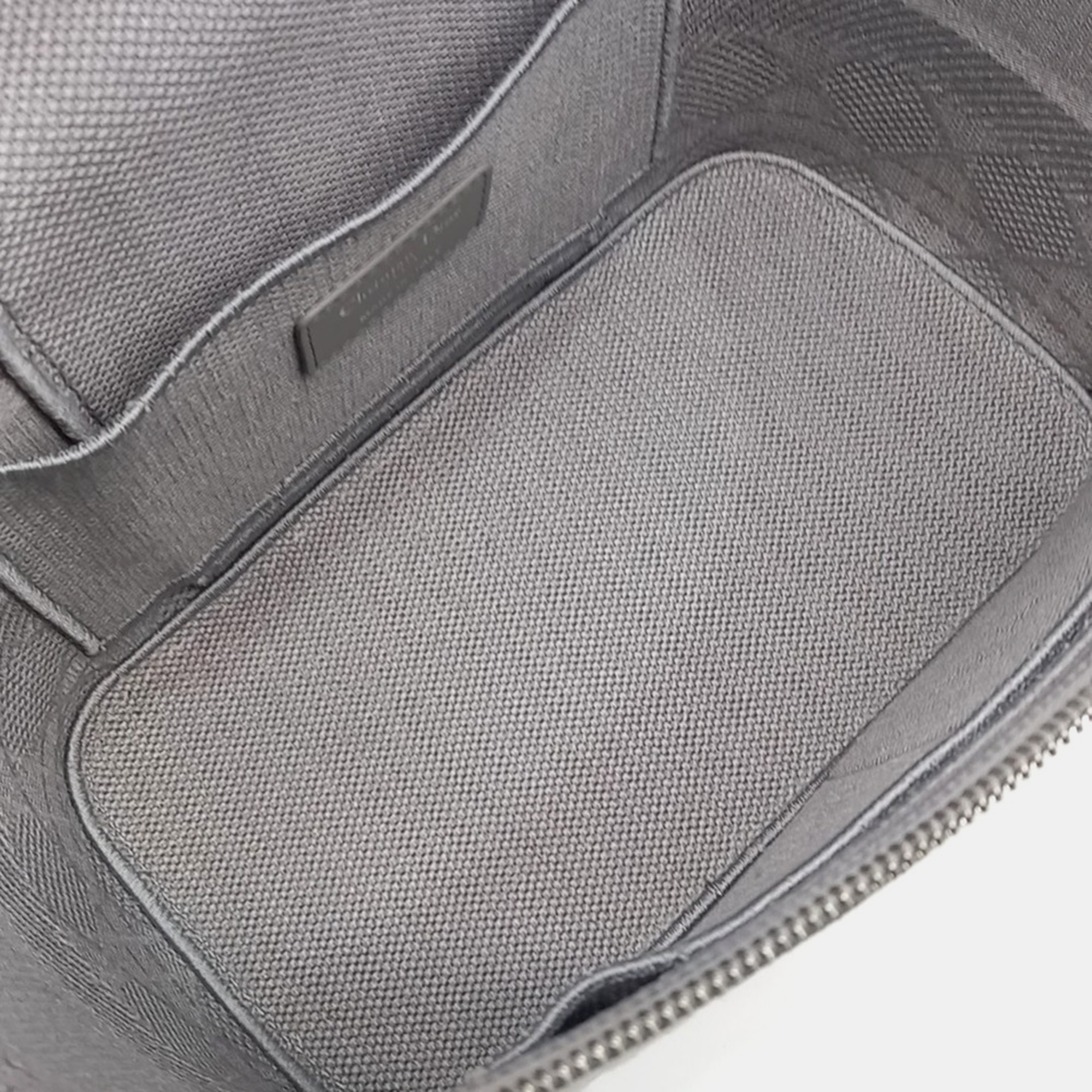 Dior Grey Fabric Cannage Embroidered Travel Vanity Bag 