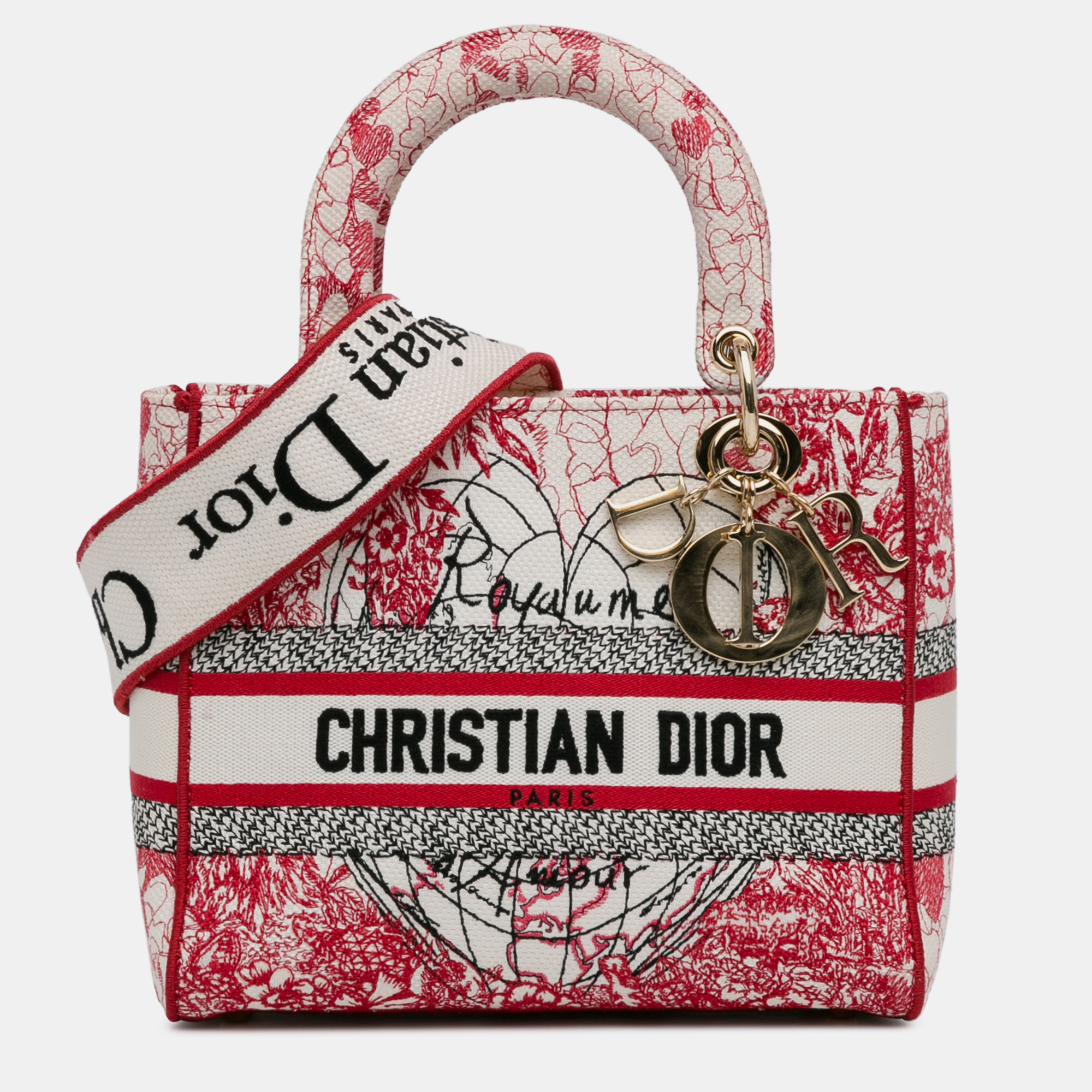 

Dior Red Medium Royale d'Amour Lady D-Lite