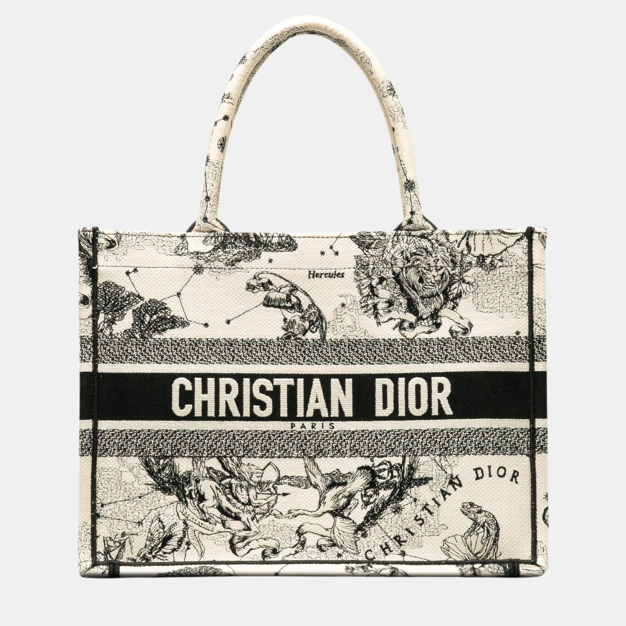 

Dior White Small Zodiac Book Tote