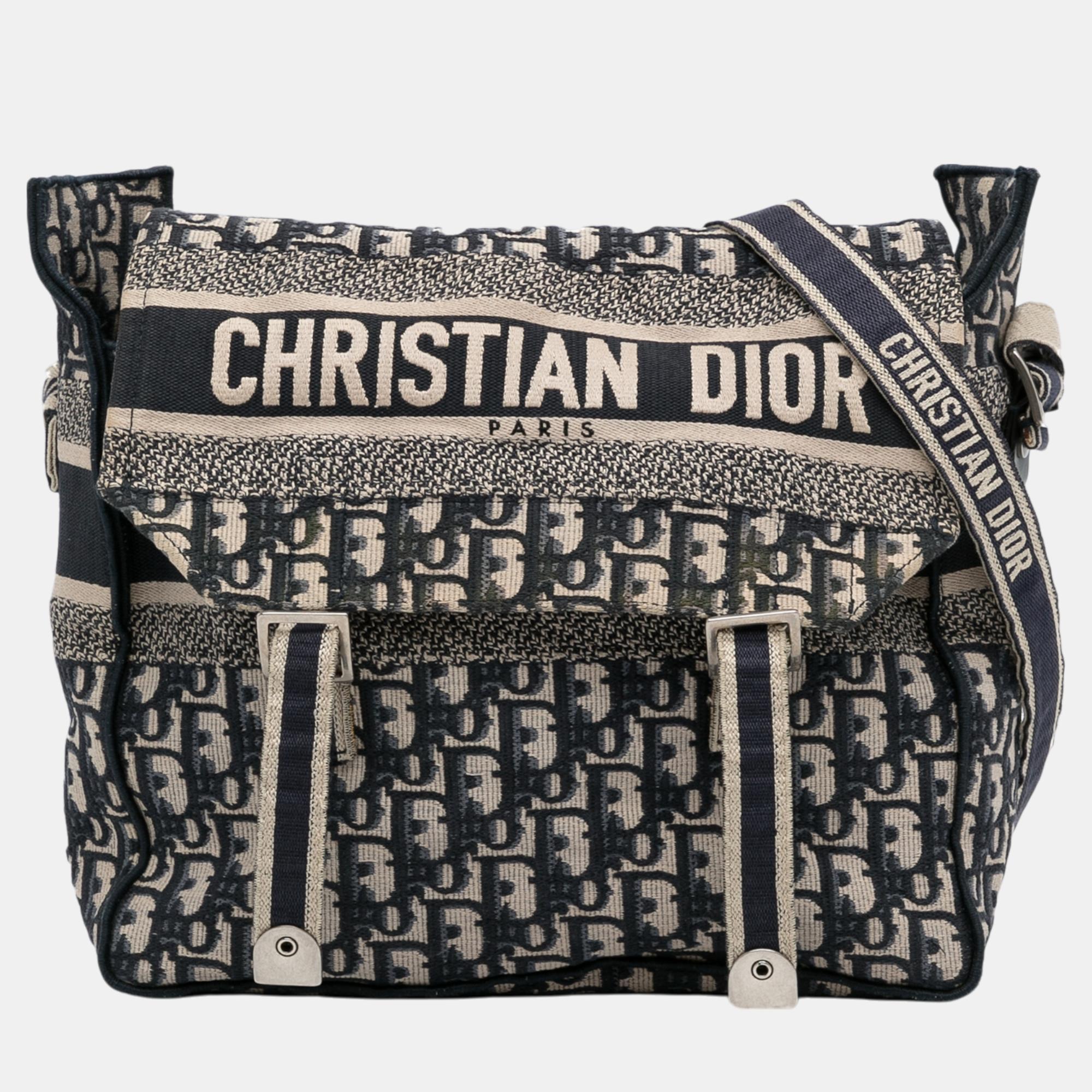 

Dior Navy Blue Oblique Diorcamp