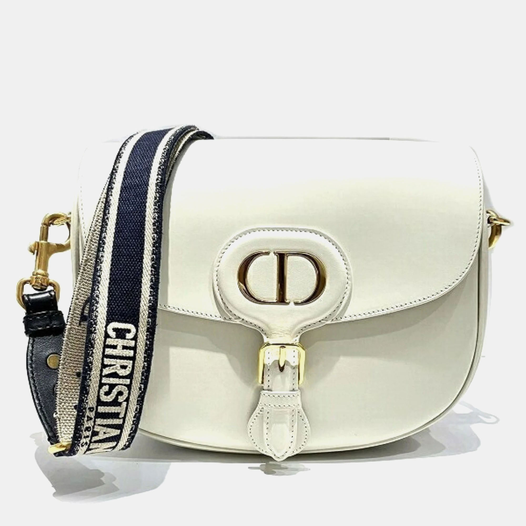 

Christian Dior White Leather Bobby Large Shoulder Bag