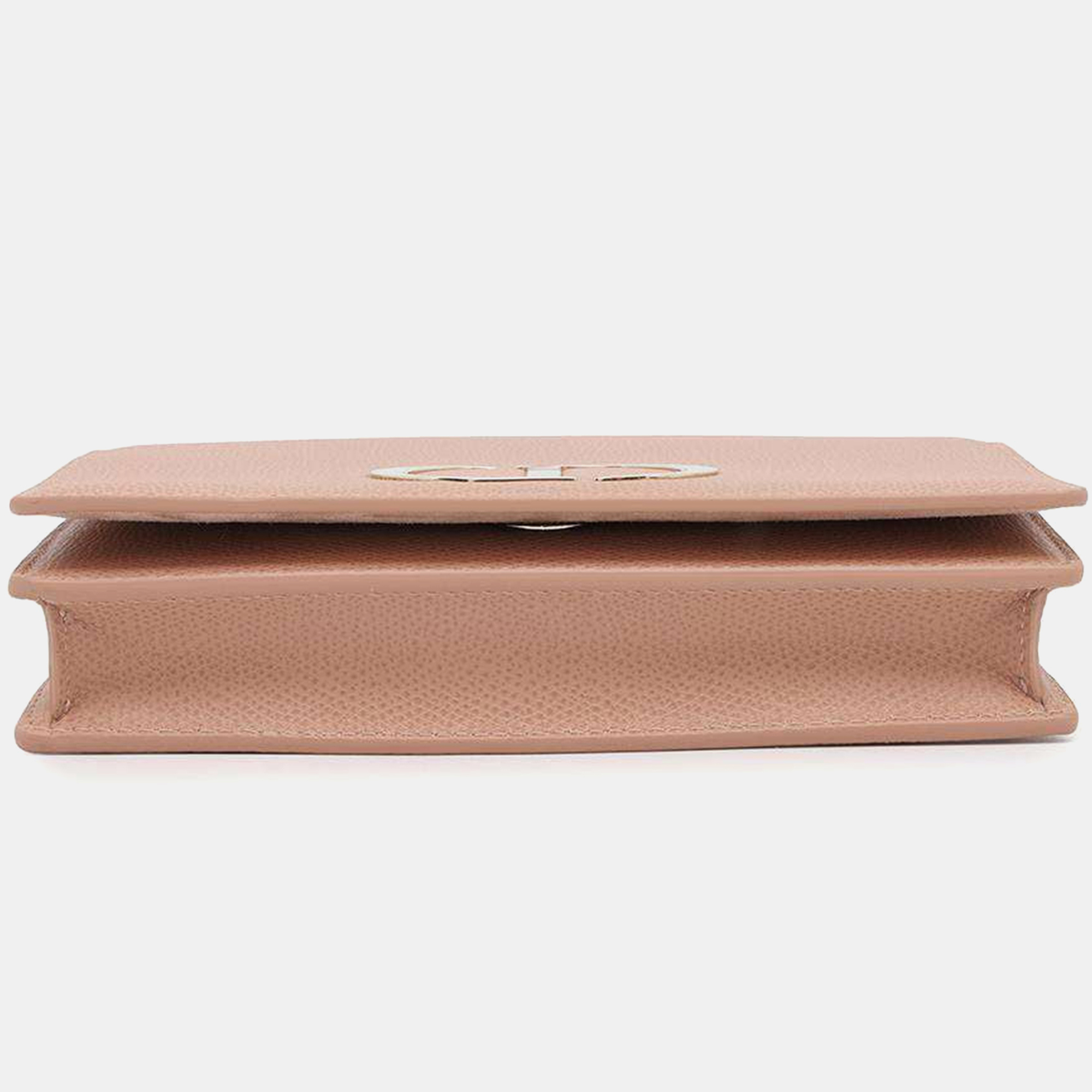 Dior 30Montaigne 2 In 1 Pouch Jasmin Flowers Leather 