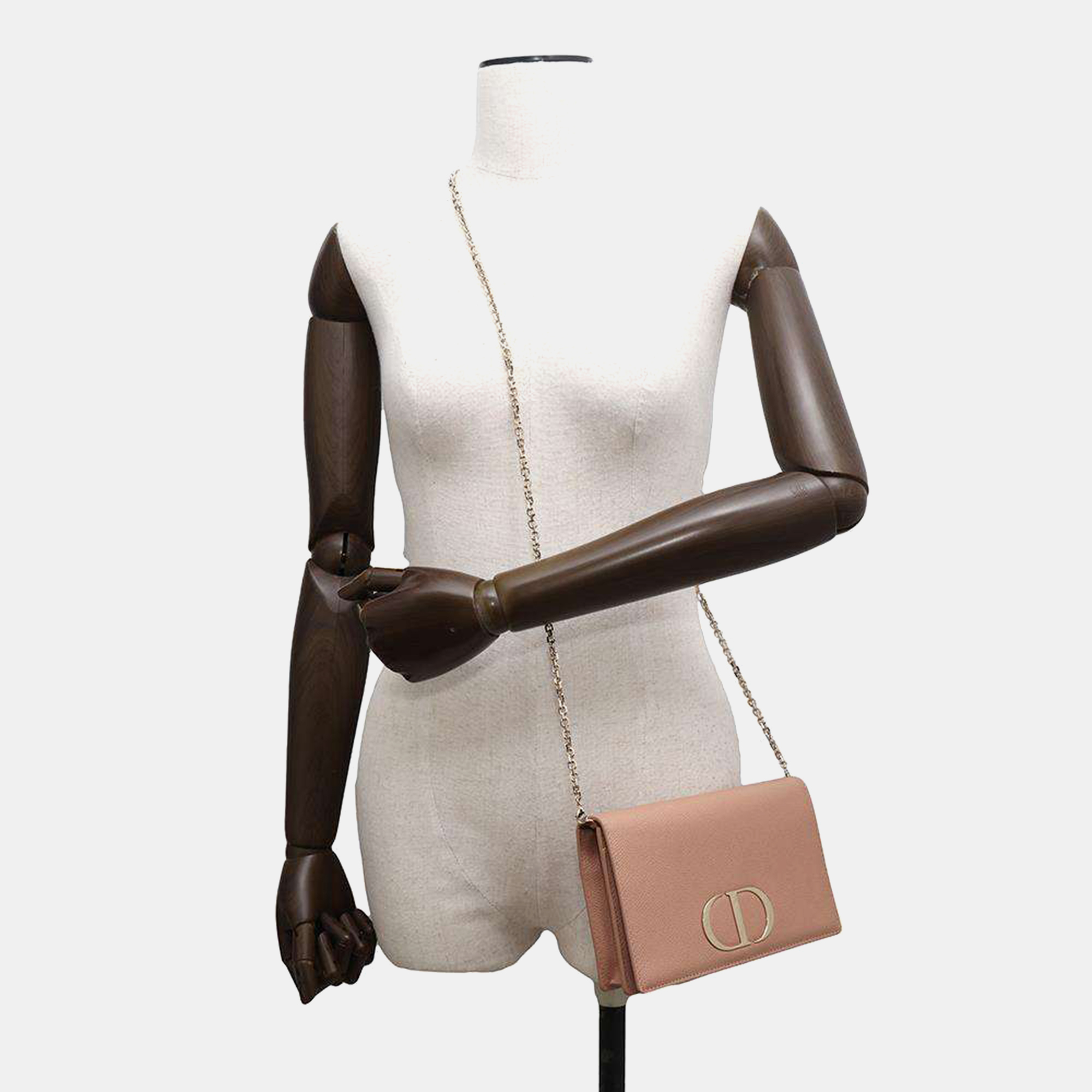 Dior 30Montaigne 2 In 1 Pouch Jasmin Flowers Leather 