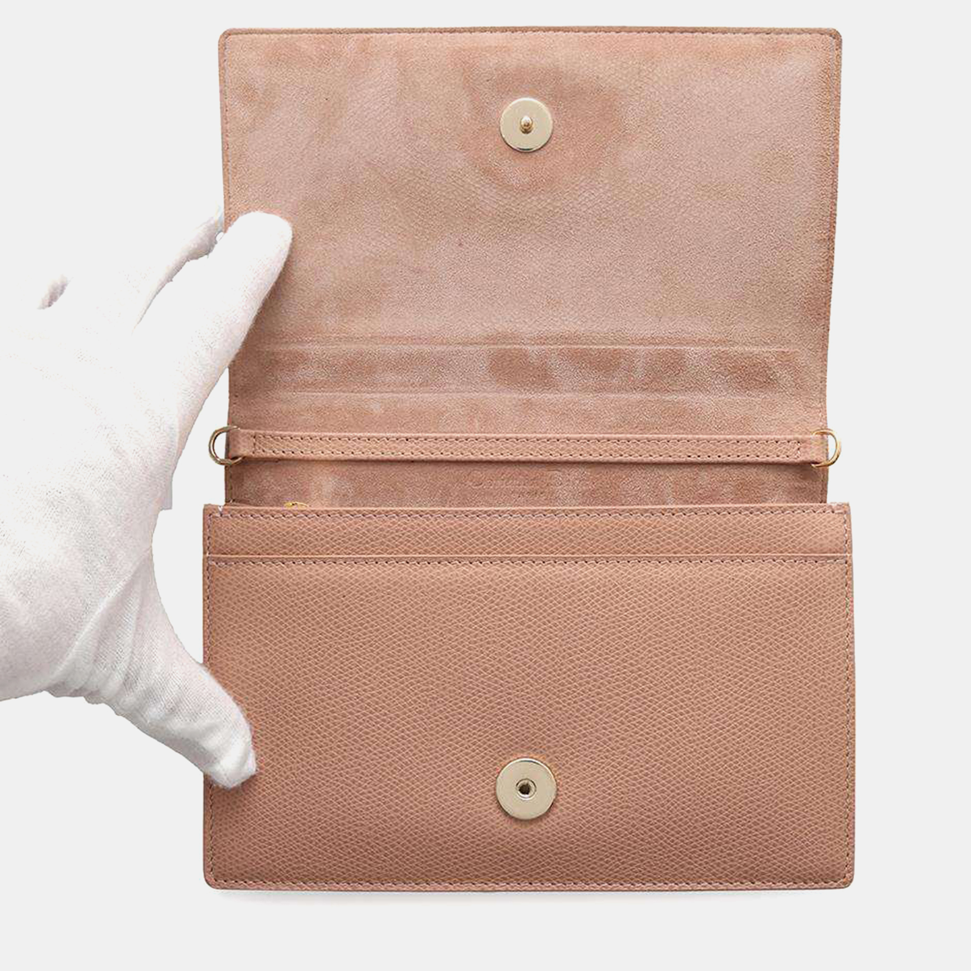 Dior 30Montaigne 2 In 1 Pouch Jasmin Flowers Leather 