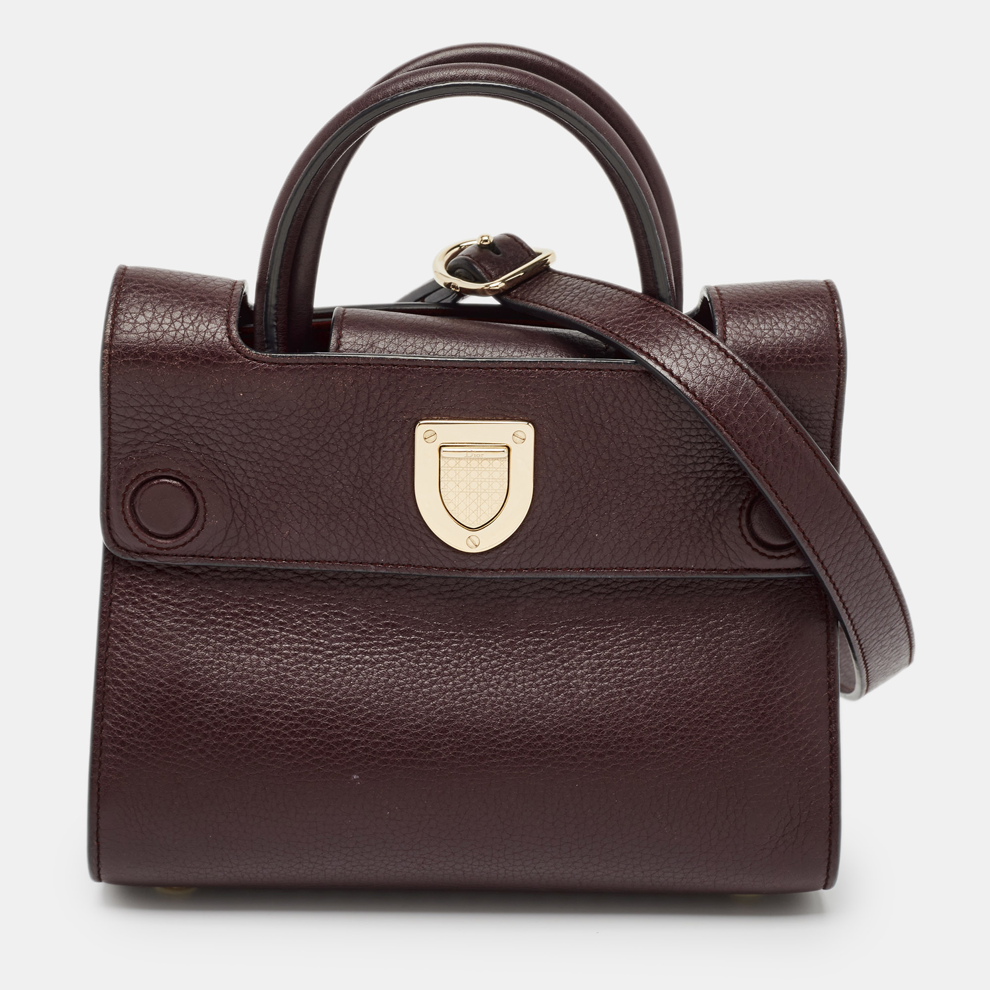 

Dior Burgundy Leather Mini Diorever Tote