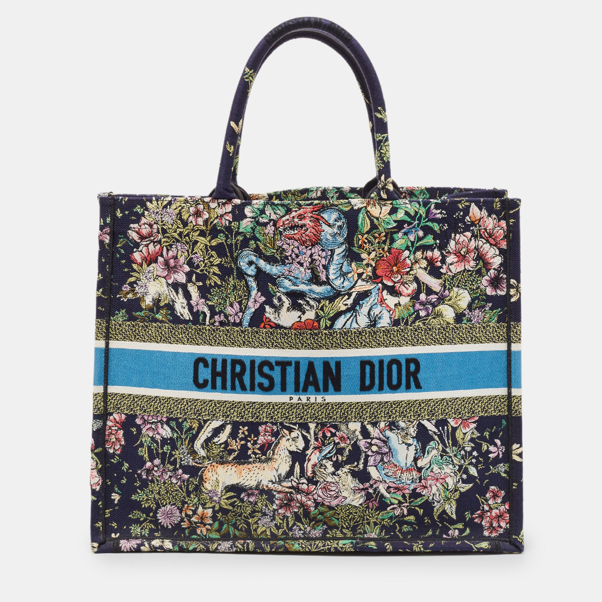

Dior Multicolor Embroidered Canvas Large D-Constellation Book Tote