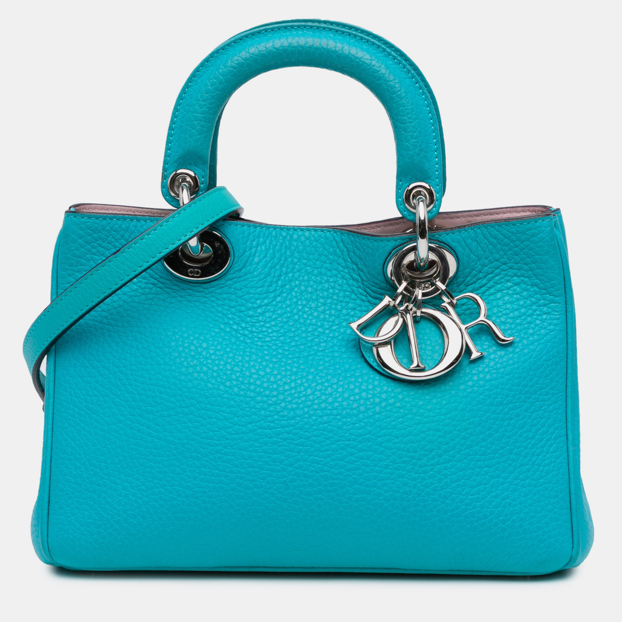 

Dior Blue Small Calfskin Diorissimo Satchel