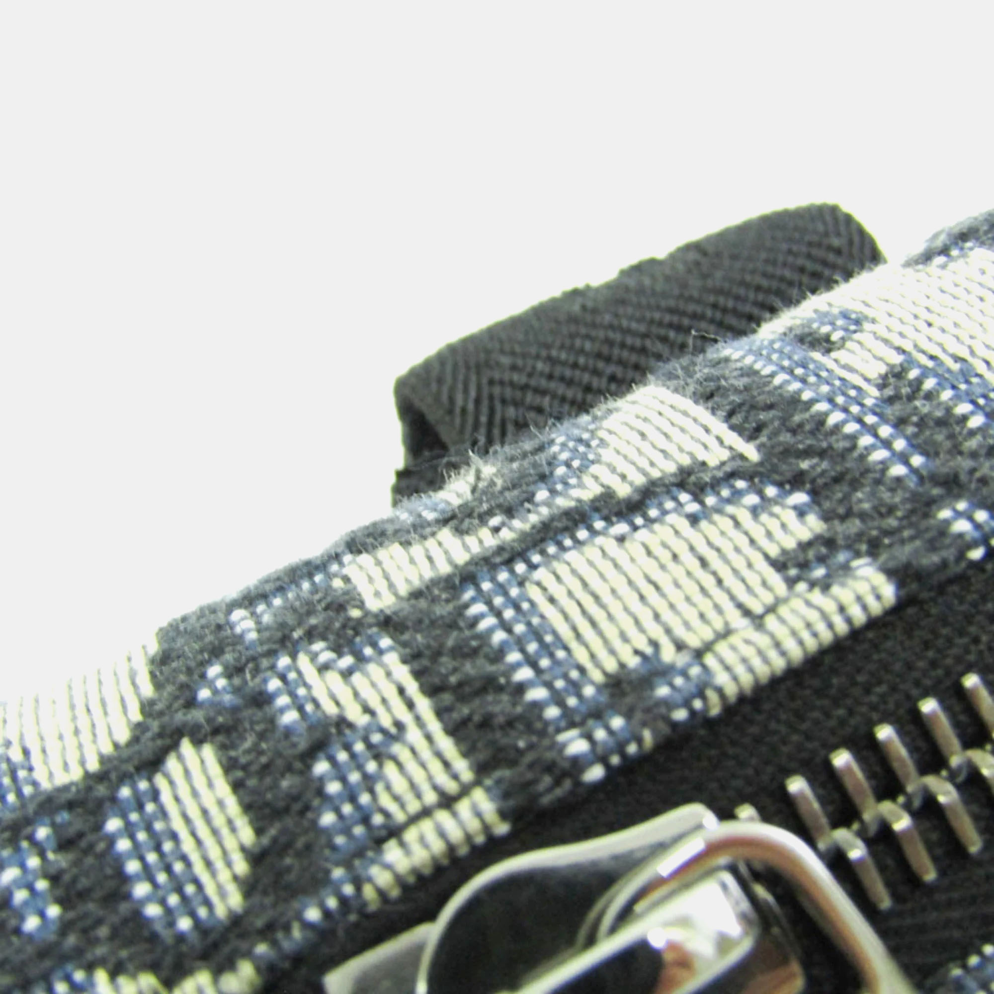 Dior Cream/Navy Canvas Oblique Clutch Shoulder Bag 
