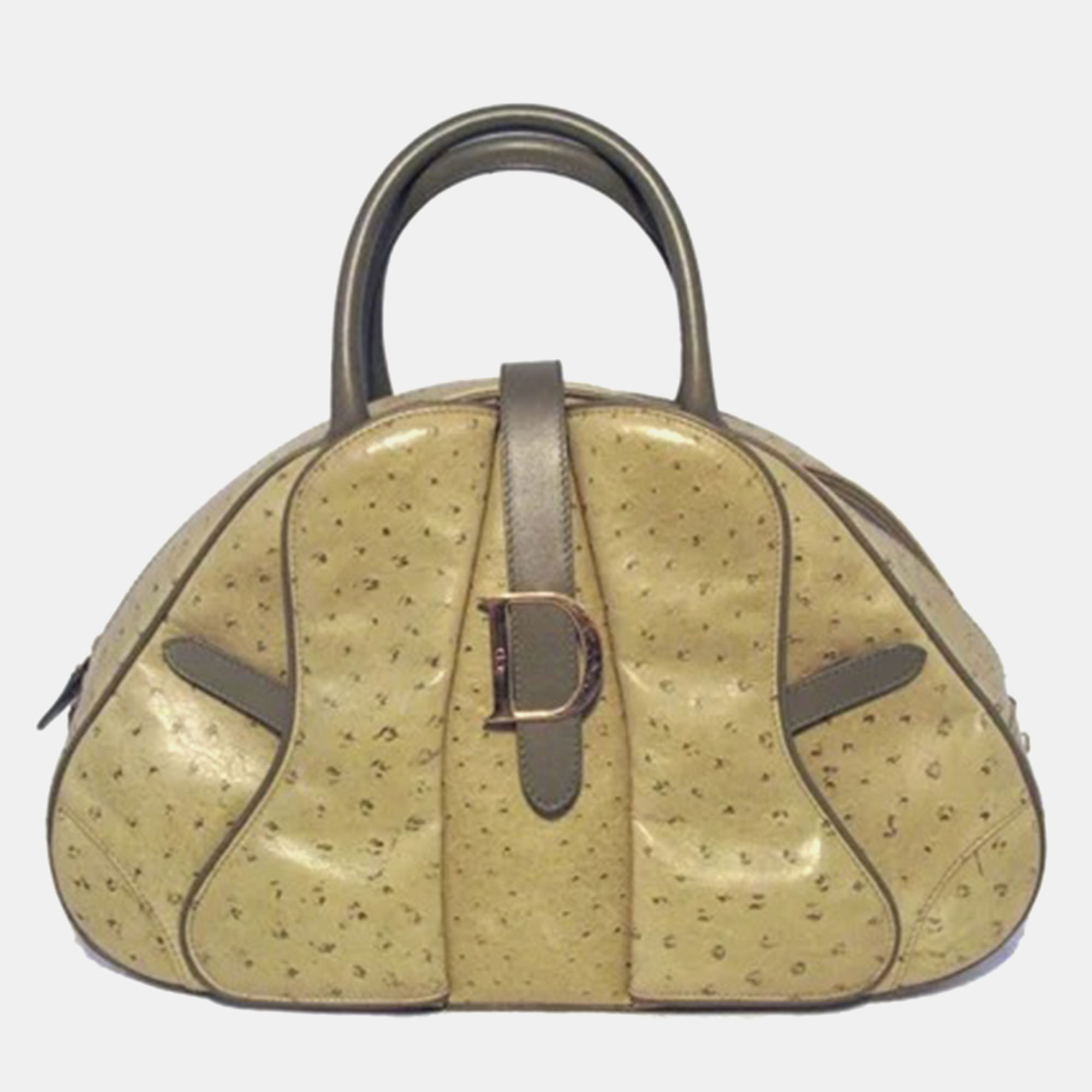 

Christian Dior Green Ostrich Leather Handbag