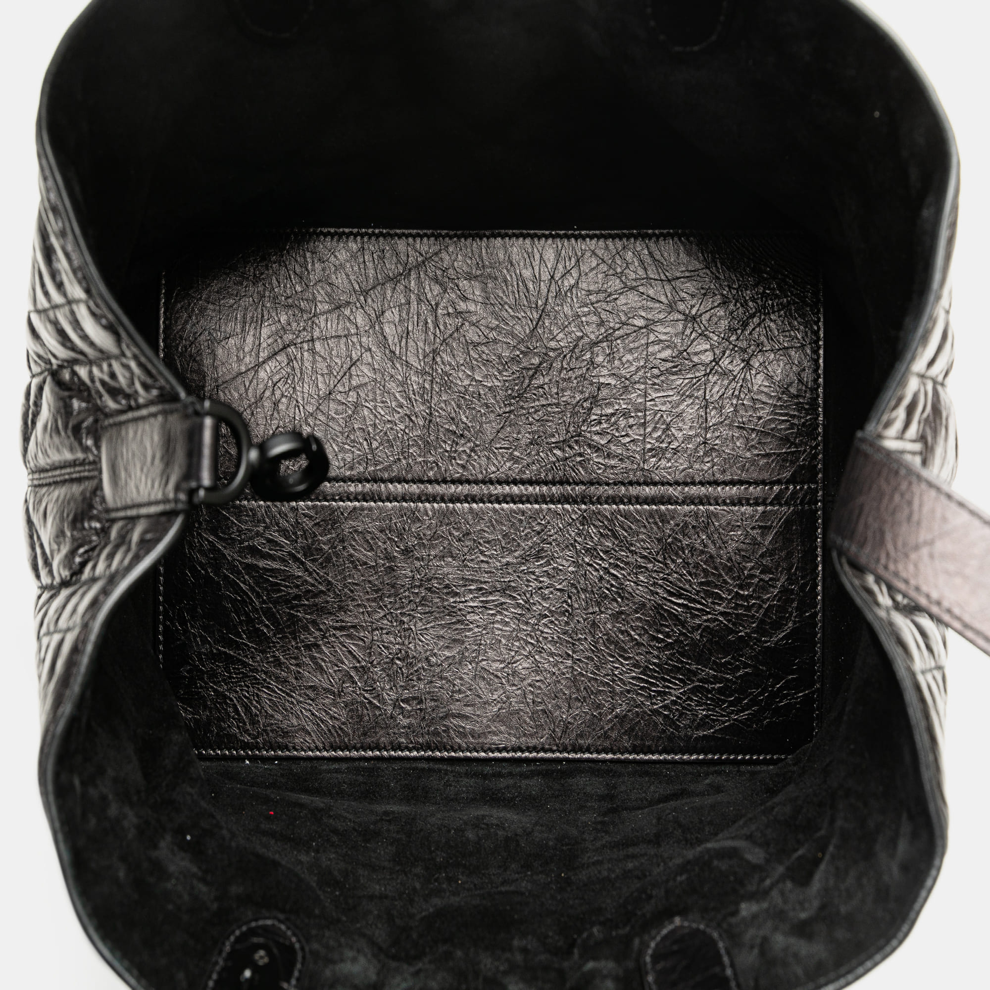 Dior Black Medium Macrocannage Calfskin Toujours Handbag 